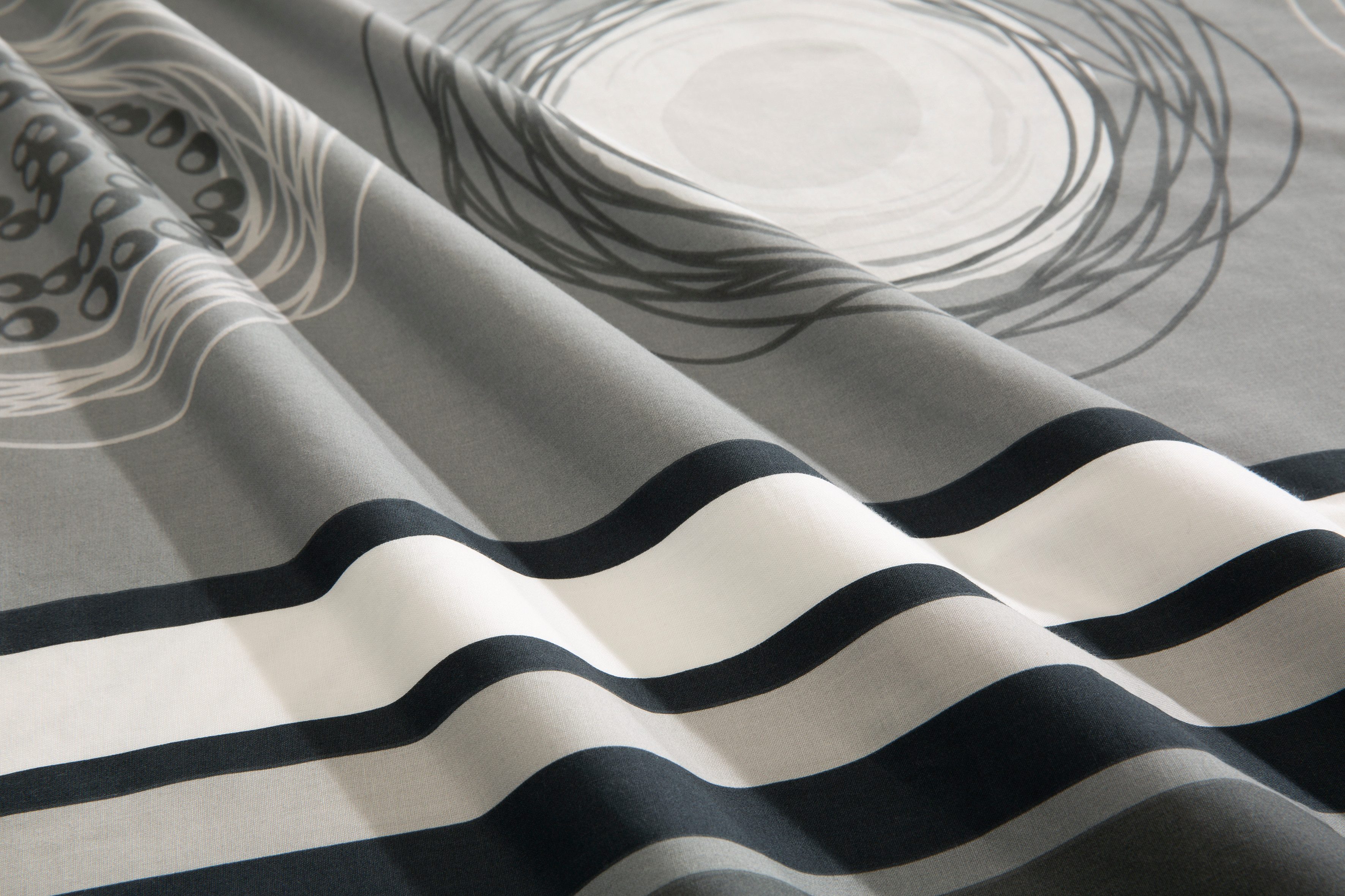 BIERBAUM Bettwäsche Florielle, Renforcé, 2 teilig, in Gr. 135x200 oder 155x220 cm, 100% Baumwolle, Kreise