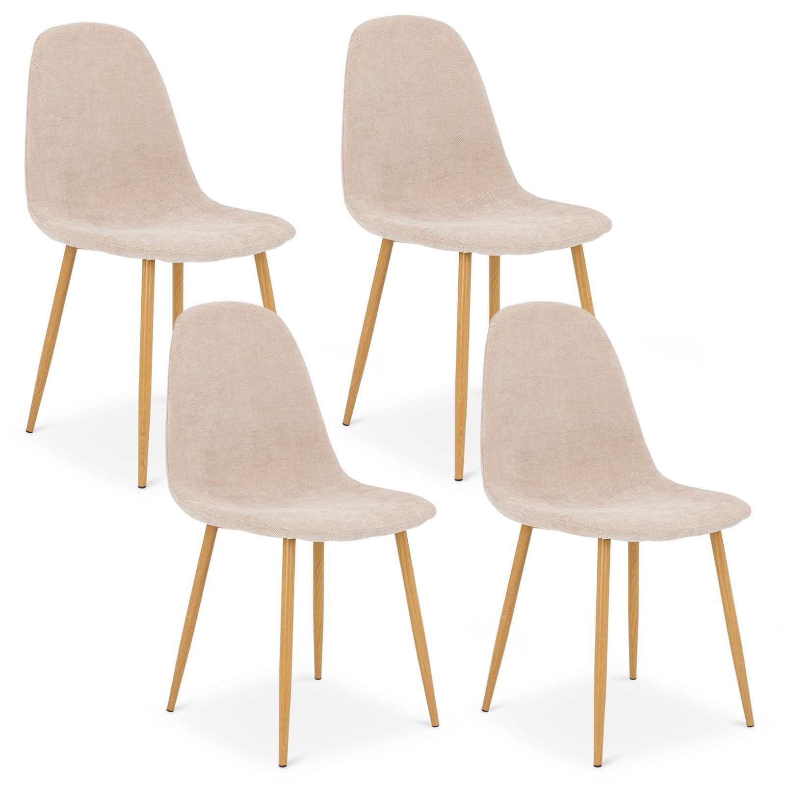 IDIMEX Esszimmerstuhl PUNTA (4 St), Esszimmerstühle im 4er Set mit Stoffbez günstig online kaufen