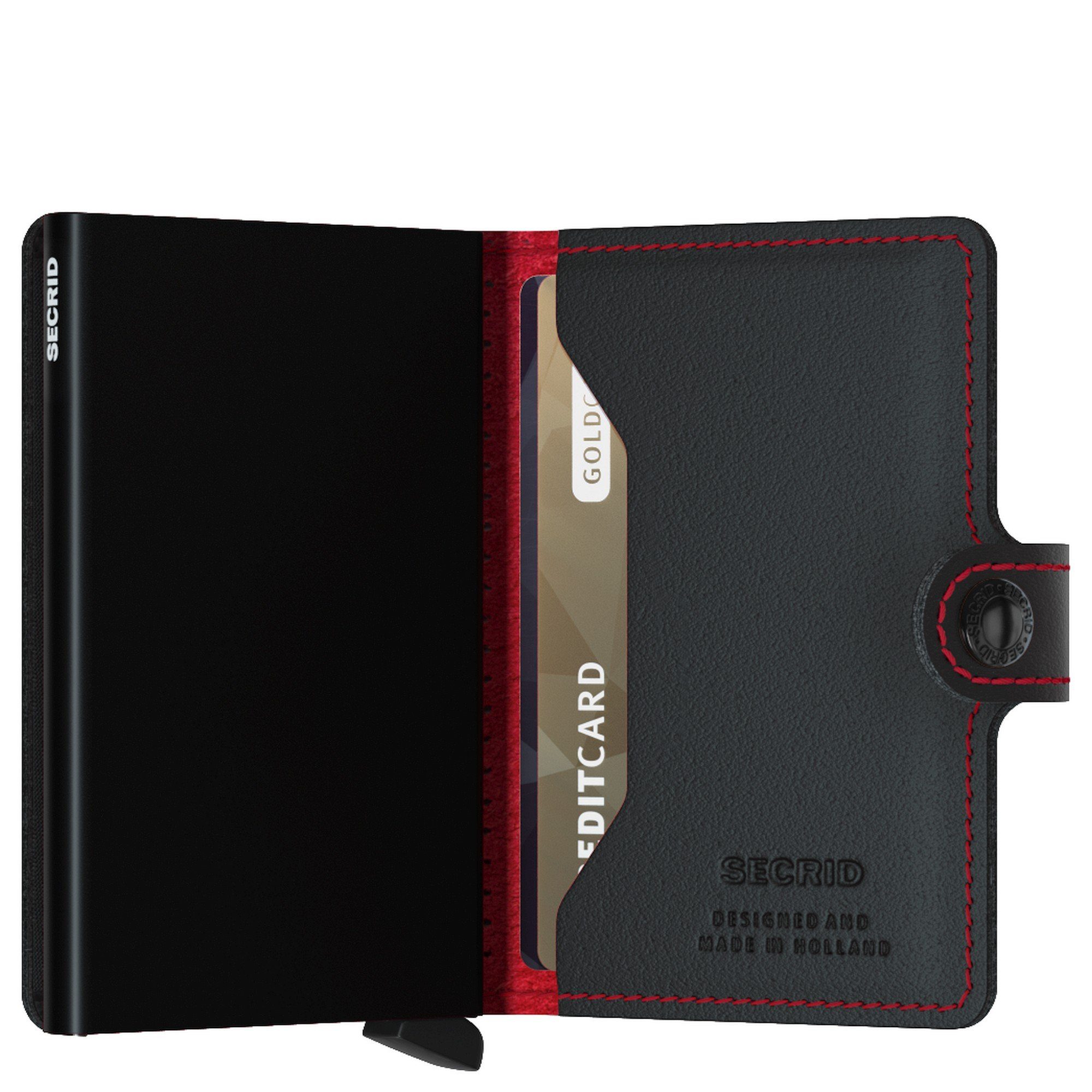 SECRID Geldbörse 6.5 cm RFID Börse Miniwallet (1-tlg) Perforated