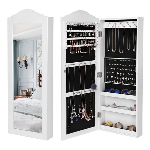 SONGMICS Schmuckschrank »JBC83W« Hängender Spiegelschrank, weiß online
