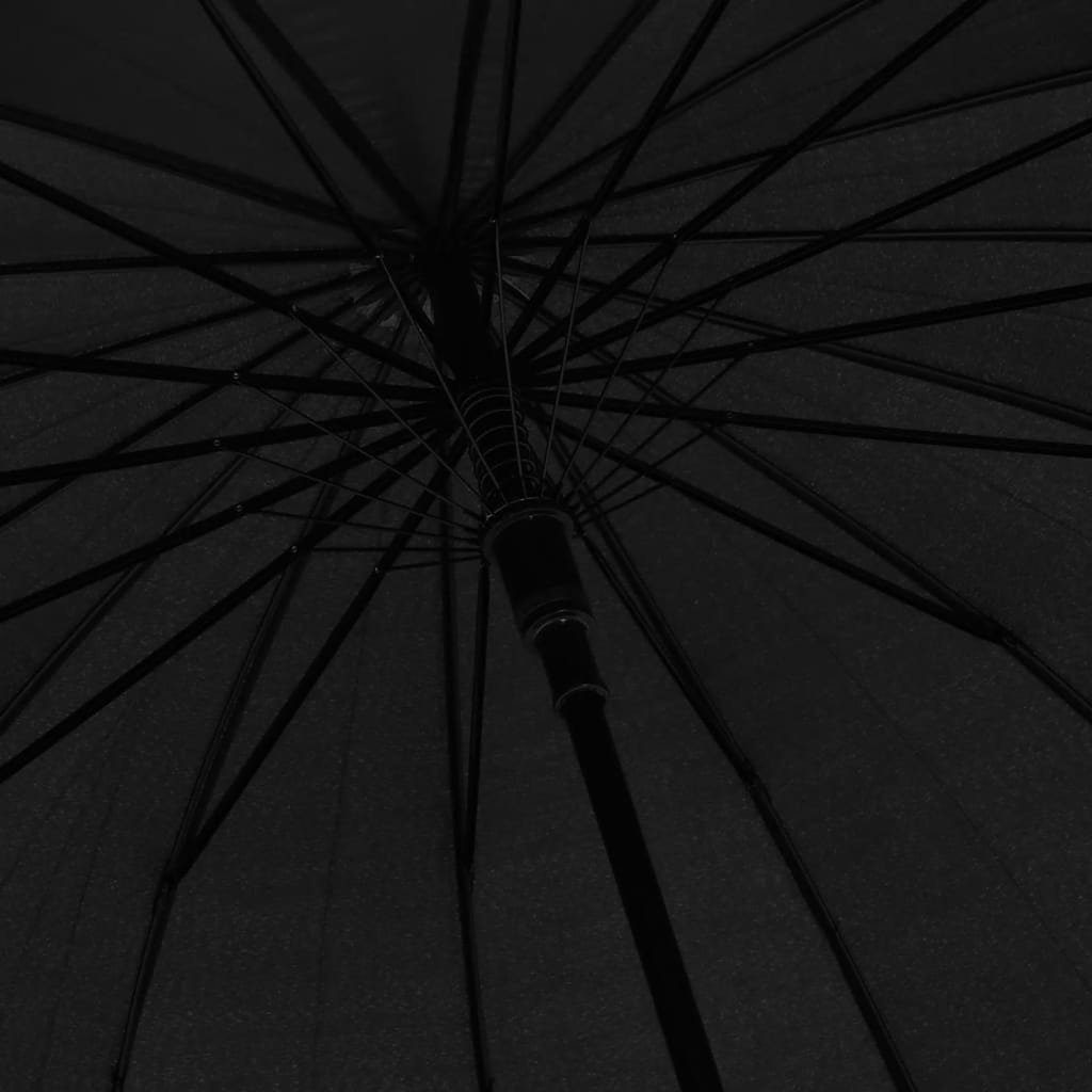 vidaXL Automatisch Taschenregenschirm Schwarz Regenschirm 120 cm