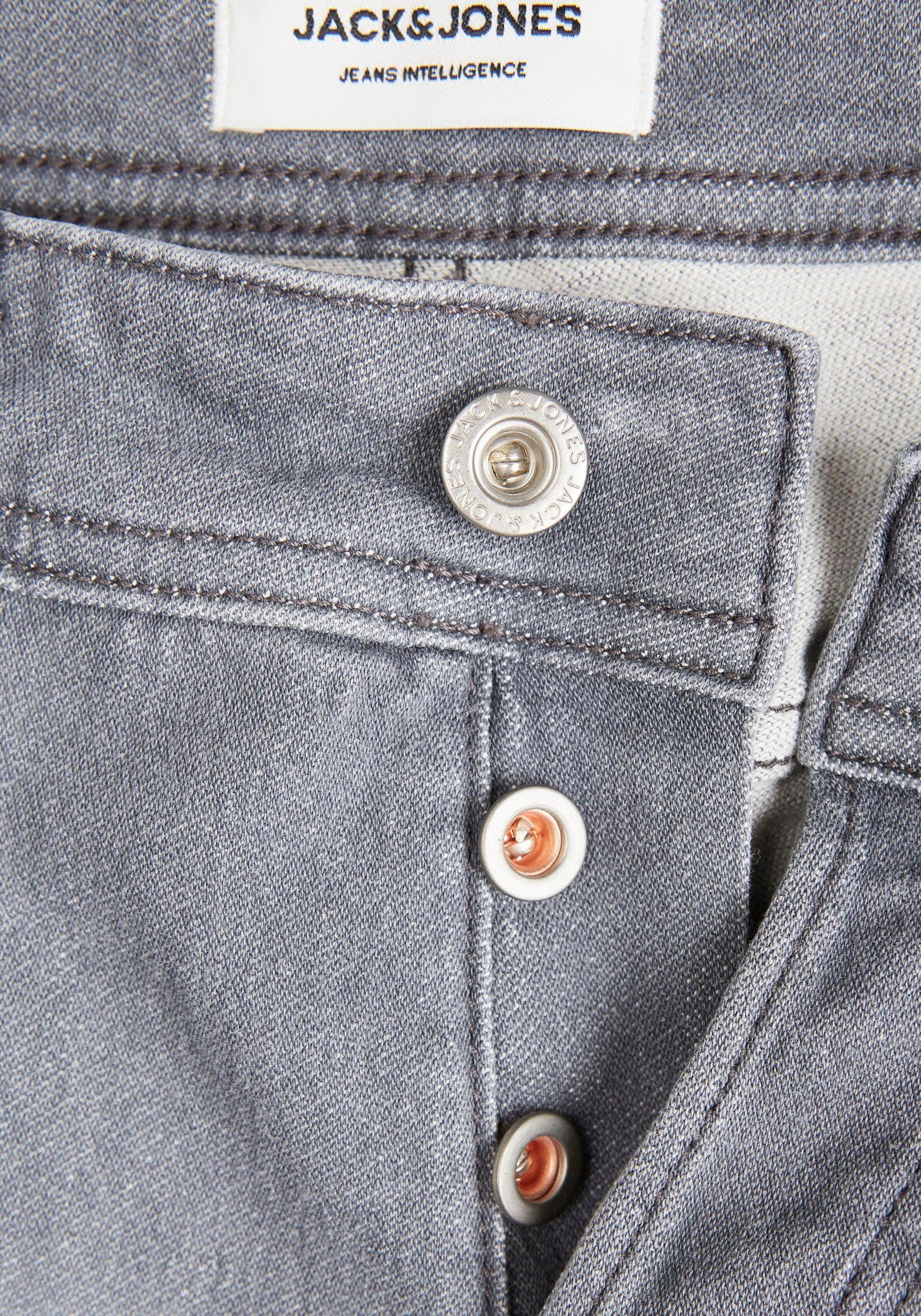 Grey JJIMIKE Tapered-fit-Jeans MF 506 Denim & JJORIGINAL Jones I.K Jack
