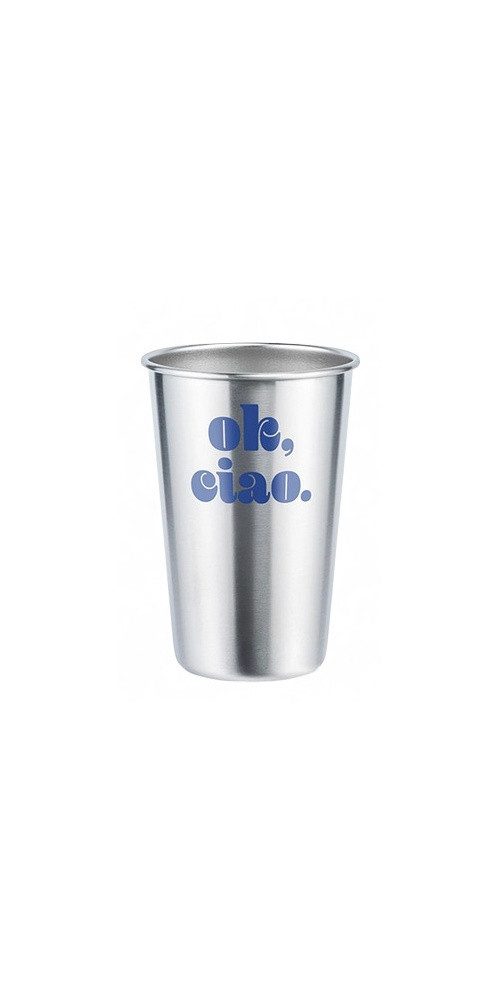 soulbottles Trinkflasche Trinkbecher soulcoup steel Dolce Vita (Edelstahl) 4x400ml silber