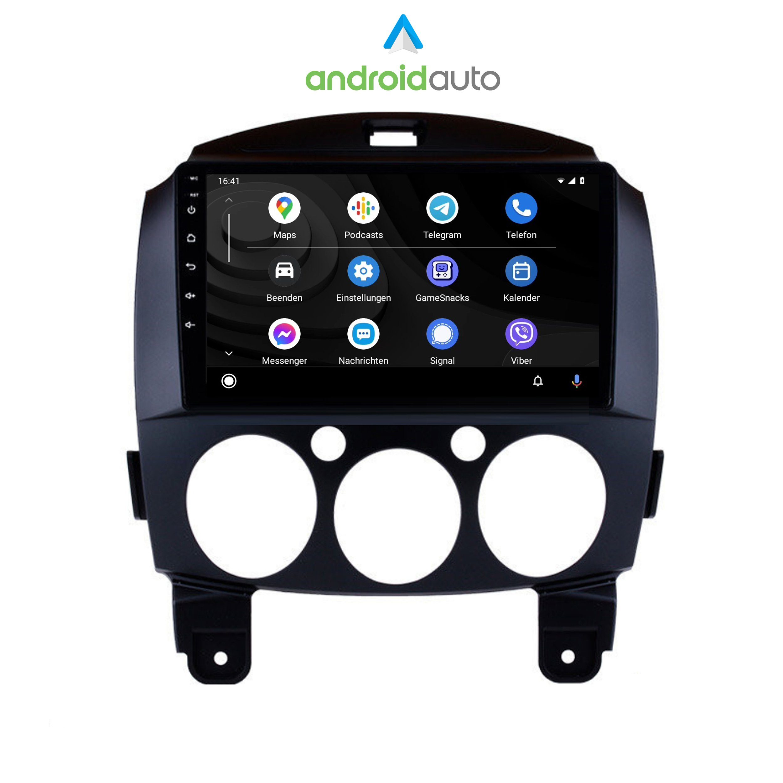 9" Für Mazda Touchscreen CarPlay 2 Einbau-Navigationsgerät Android Autoradio AndroidAuto TAFFIO GPS