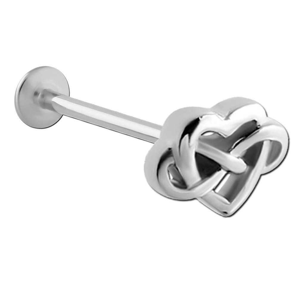 viva-adorno Piercing-Set 1,0mm Labret Lippen Tragus Helix Piercing Stecker günstig online kaufen