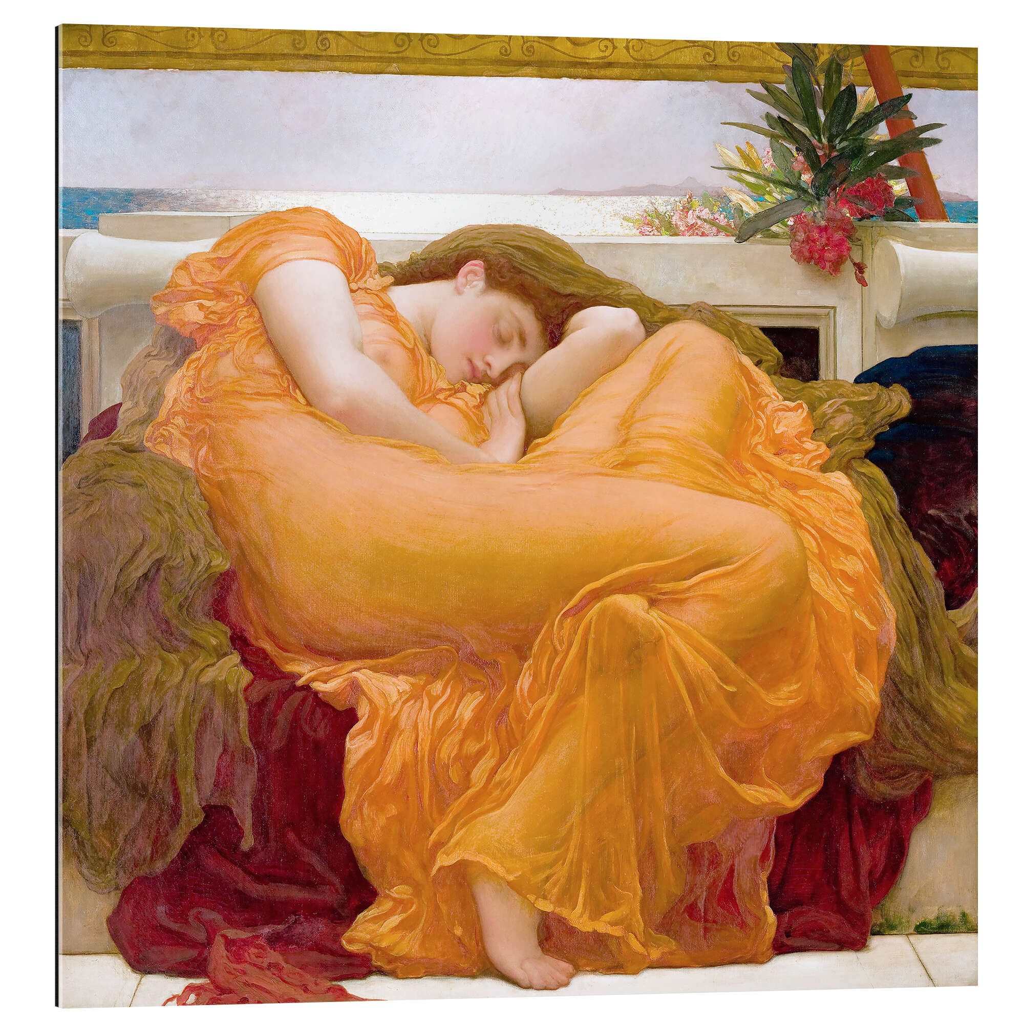 Posterlounge Wandbild Flammender Juni, Frederic Leighton, erhältlich als Poster, Leinwandbild, Wandsticker oder Acrylglasbild