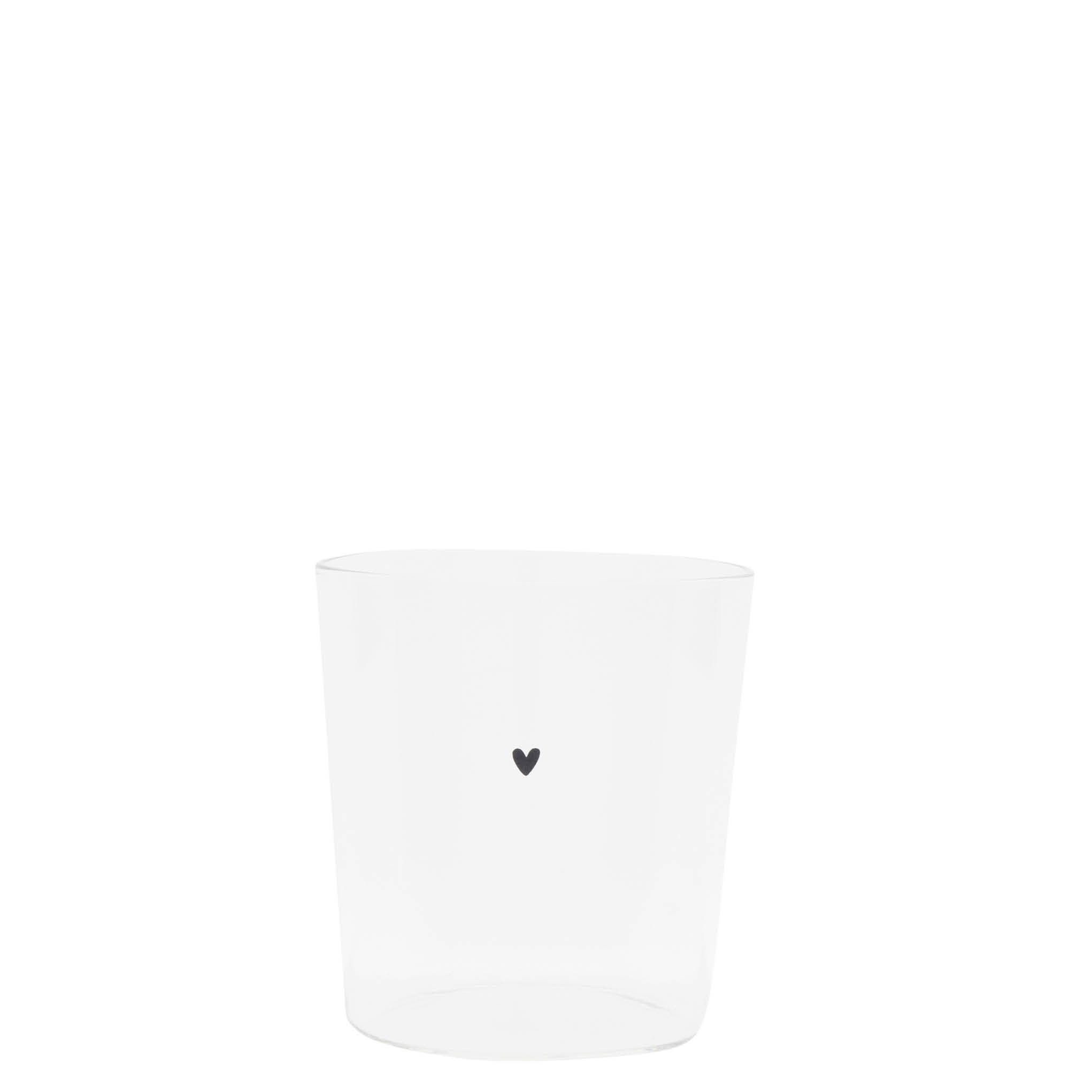 Bastion Collections Glas HEART, Glas, Handwäsche, Transparent, Motiv: Herz