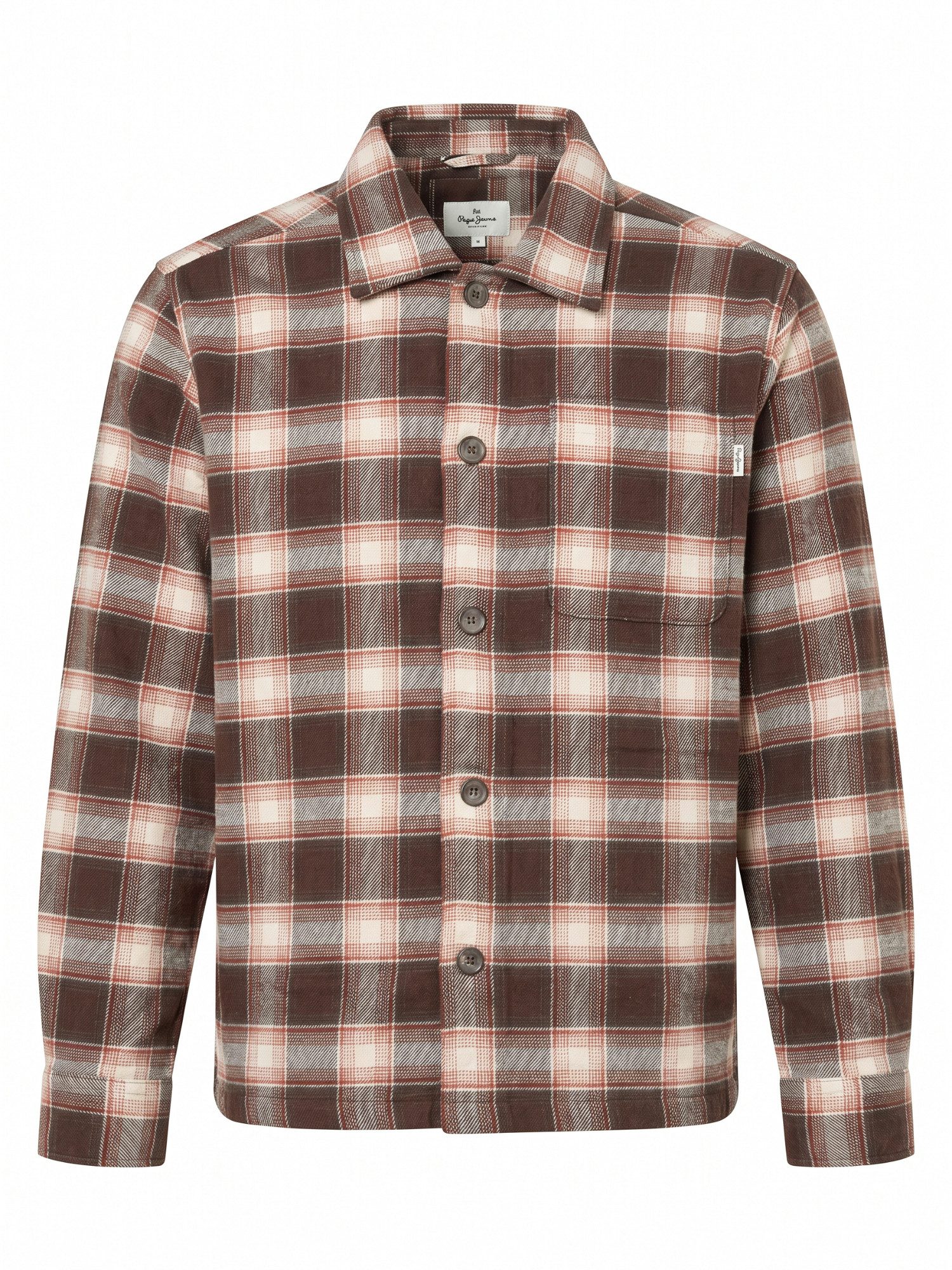 Pepe Jeans Langarmhemd Flanellhemd entspannte Passform - Chaendler Trail