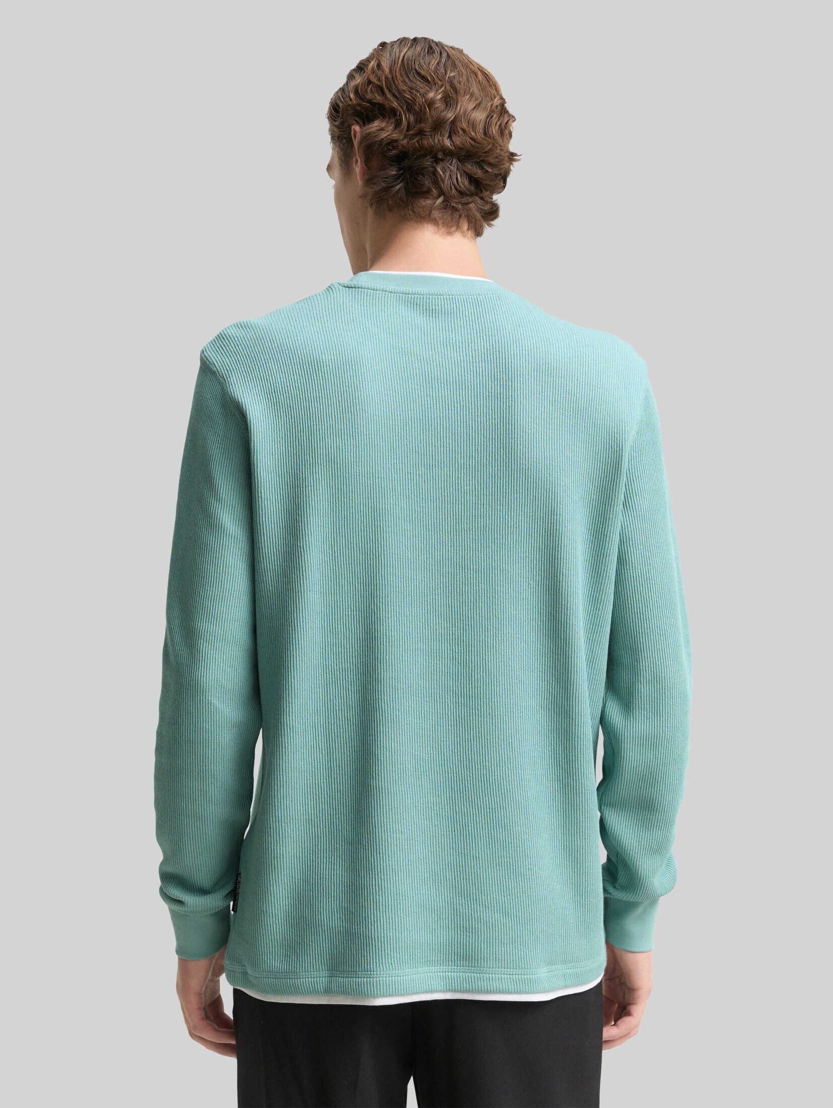 TOM TAILOR Denim Langarmshirt T-Shirt Langarmshirt im 2-in-1-Look