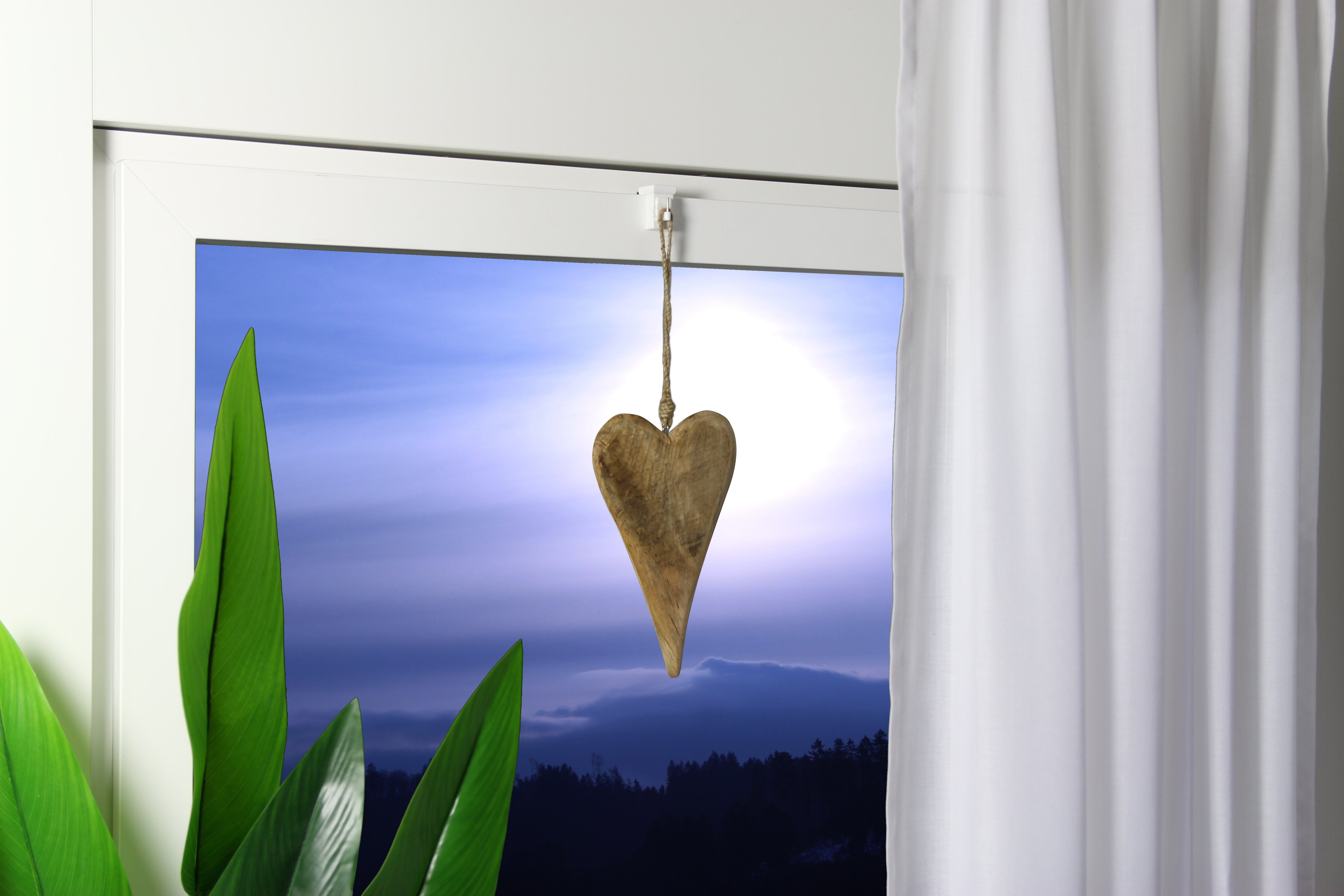 Deco-Raum Klemmträger Fensterhaken 10-27mm, passend für Deko am Fenster oder Vitragestangen, (Set, 4-tlg), drehbar