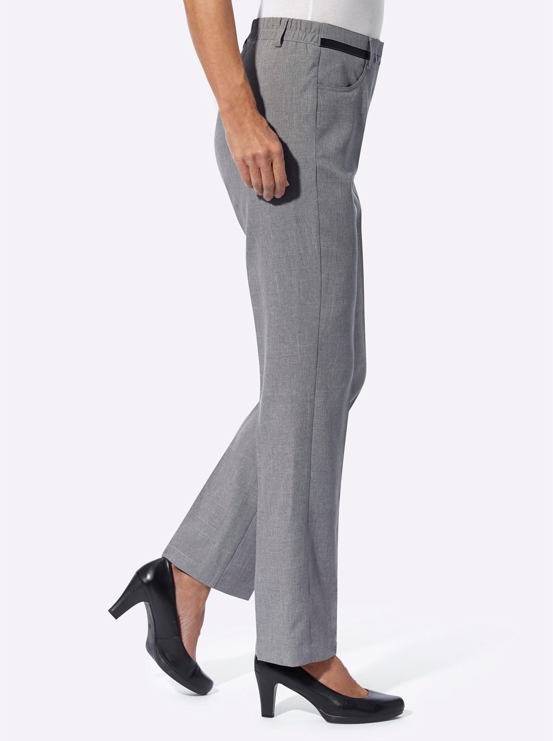 Sieh an! Jerseyhose Bügelfaltenhose Innenbeinlänge ca. günstig online kaufen