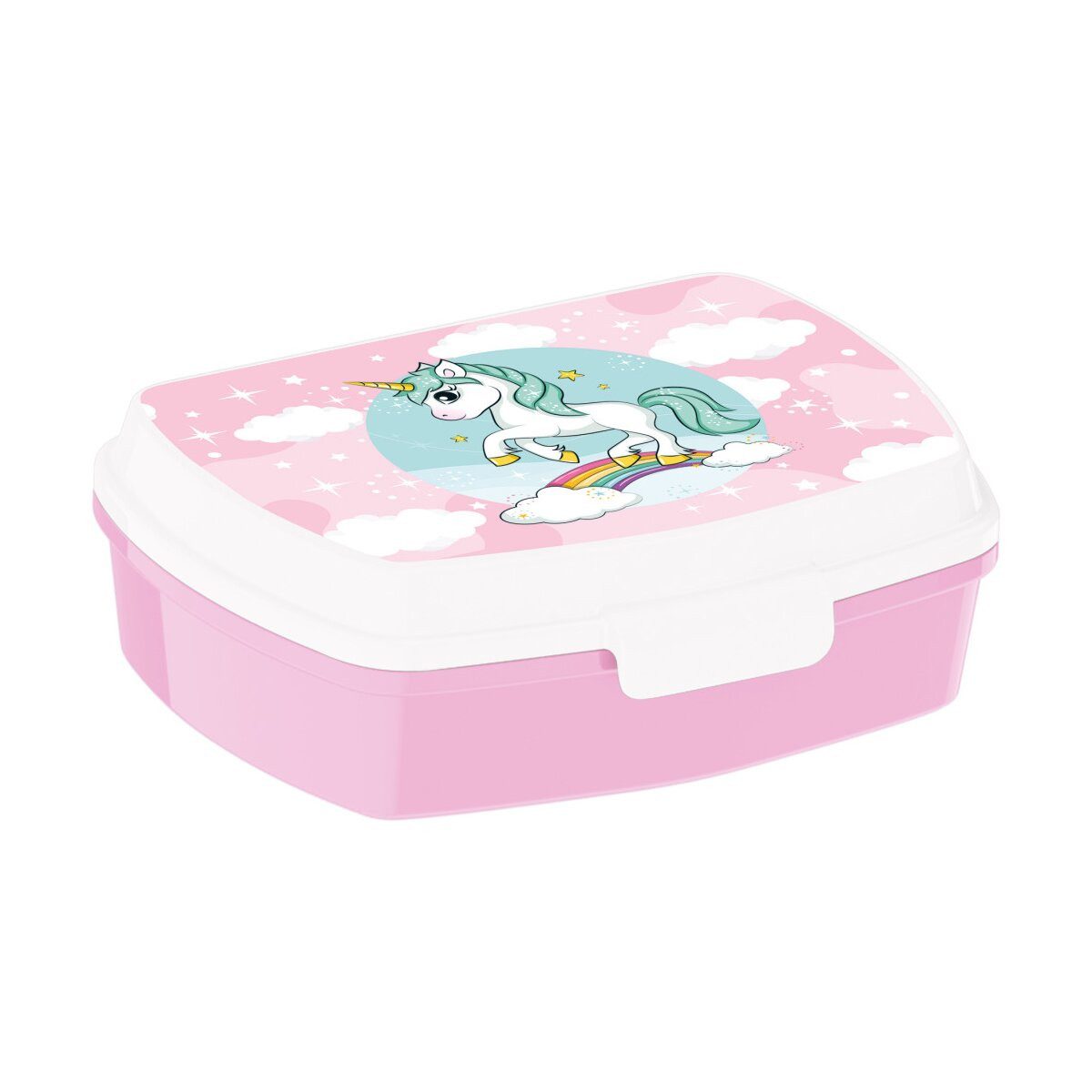 einhorn Lunchbox Einhorn Range lustige Brotdose Sandwichbox Kinder, 100% Kunststoff, (1-tlg)