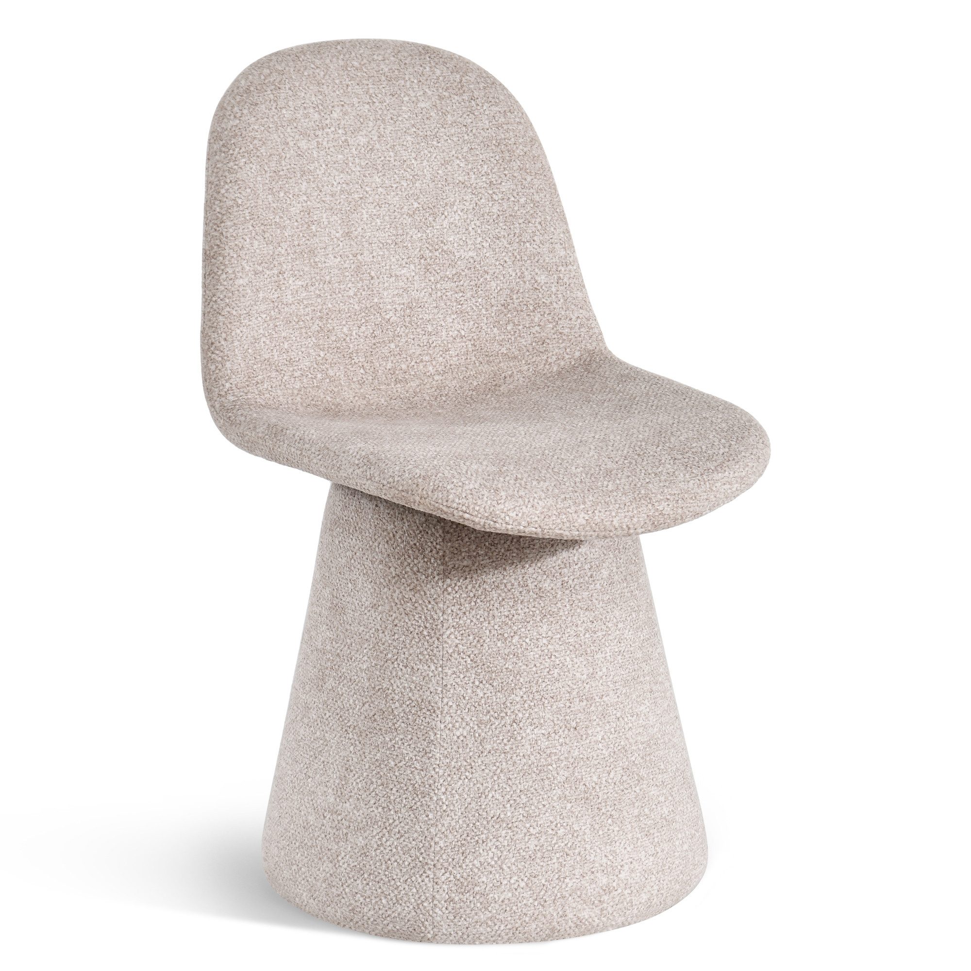 Duhome Esszimmerstuhl (7279B1), 360-Grad-Drehstuhl, Bouclé Stoff, Moderner Loungesessel