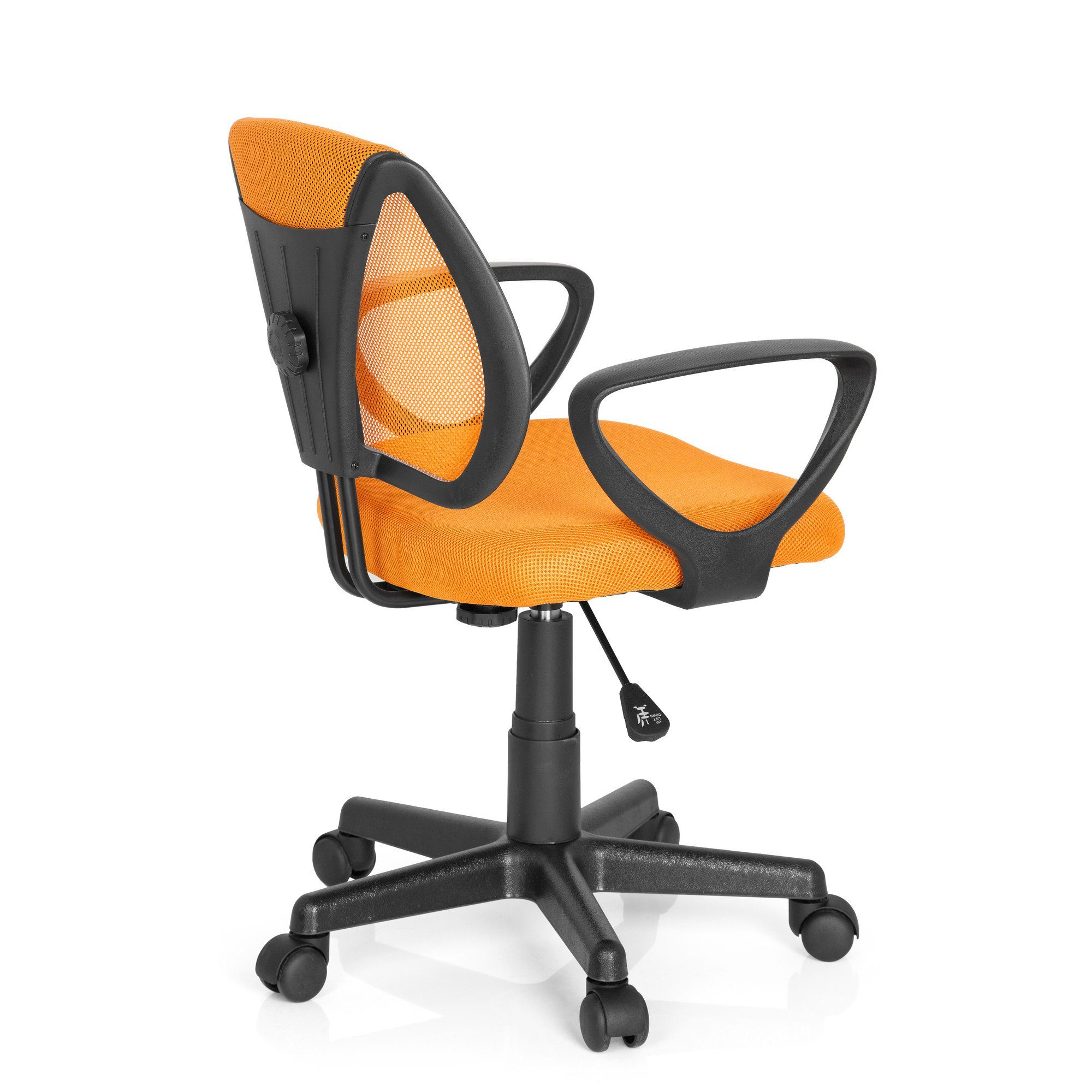 ergonomisch OFFICE Drehstuhl mitwachsend, Orange Stoff mit hjh Armlehnen St), CD Kinderdrehstuhl (1 KIDDY