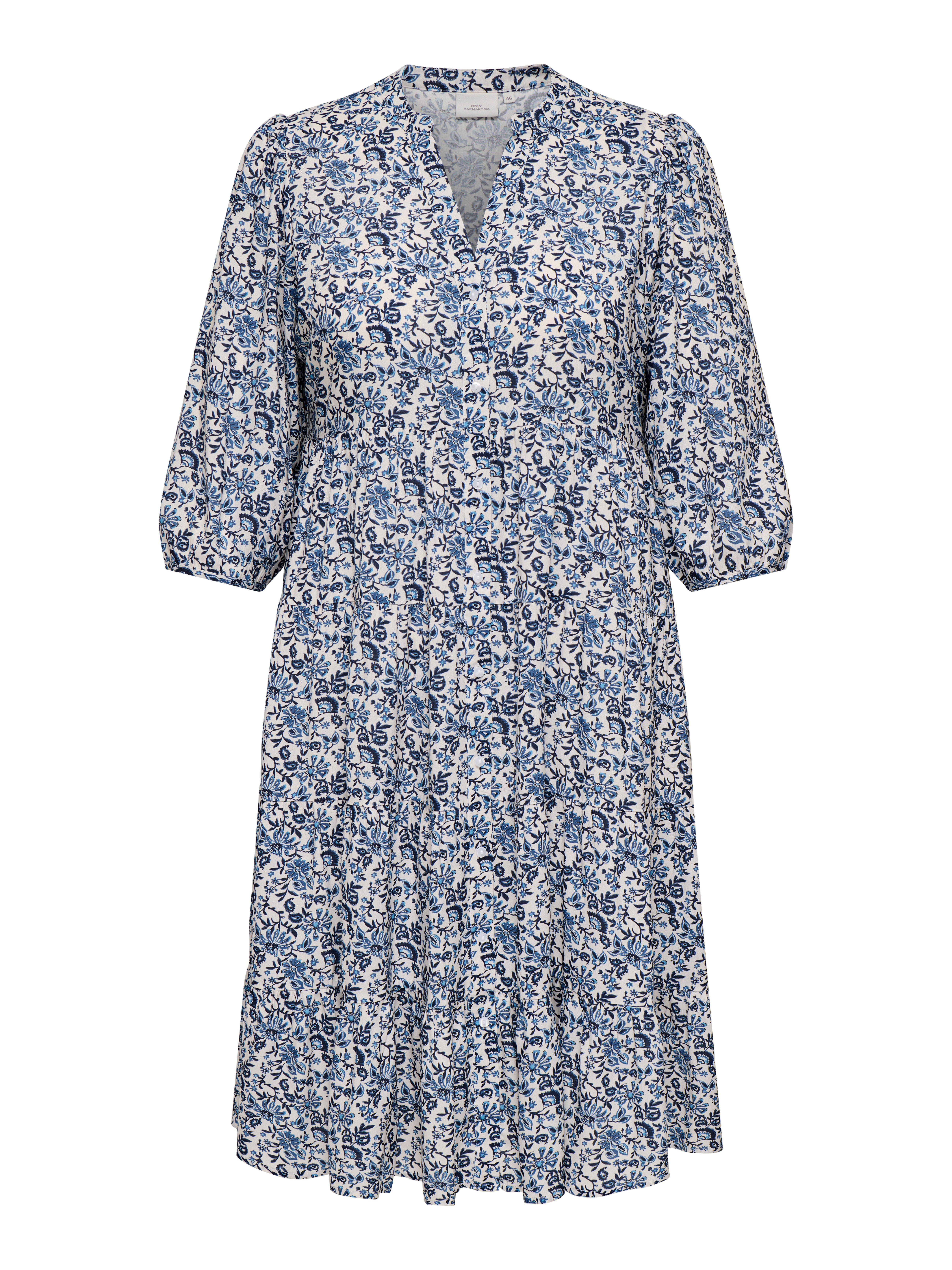 ONLY CARMAKOMA Tunikakleid CARMILANA 3/4 DRESS WVN NOOS Sommerkleid