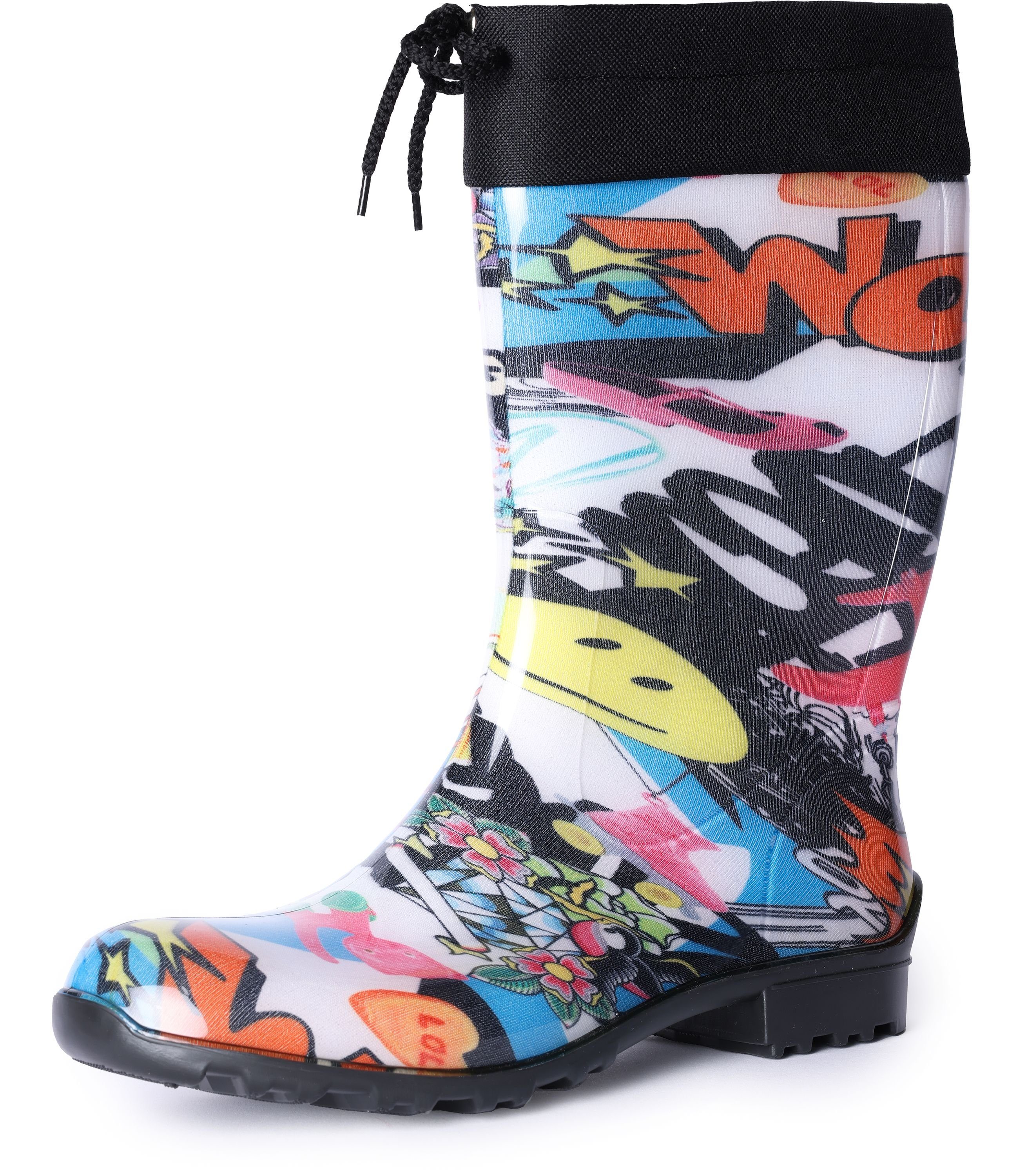 Ladeheid Damen Gummistiefel mit Stulpe LA-968 Gummistiefel günstig online kaufen