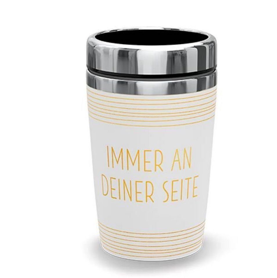 La Vida Thermobecher Edelstahl - Immer an deiner Seite, to go La Vida Zeit für dich, Ideal als Geschenk