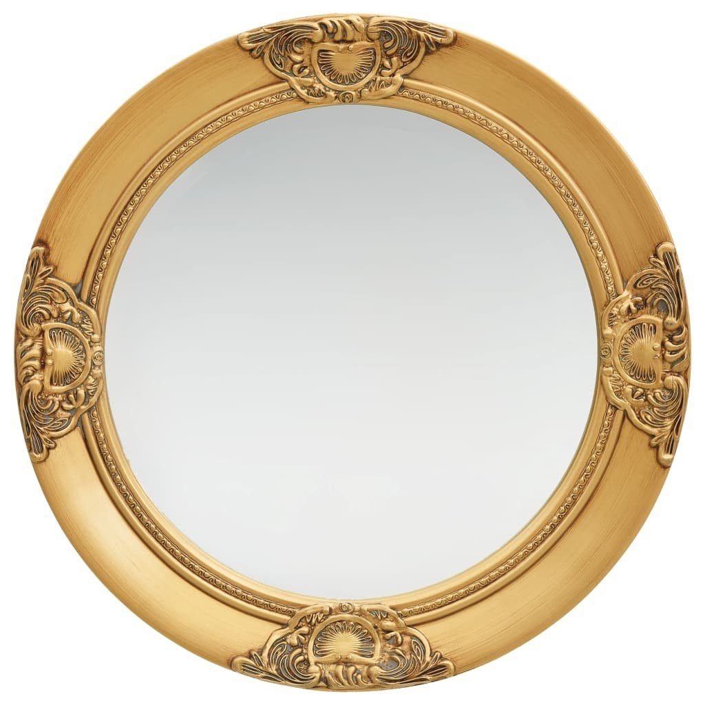 Rundbogen Spiegel Im Barockstil – Goldener Metallrahmen 40x64 Cm Für Wohnzimmer, Flur Oder Bad