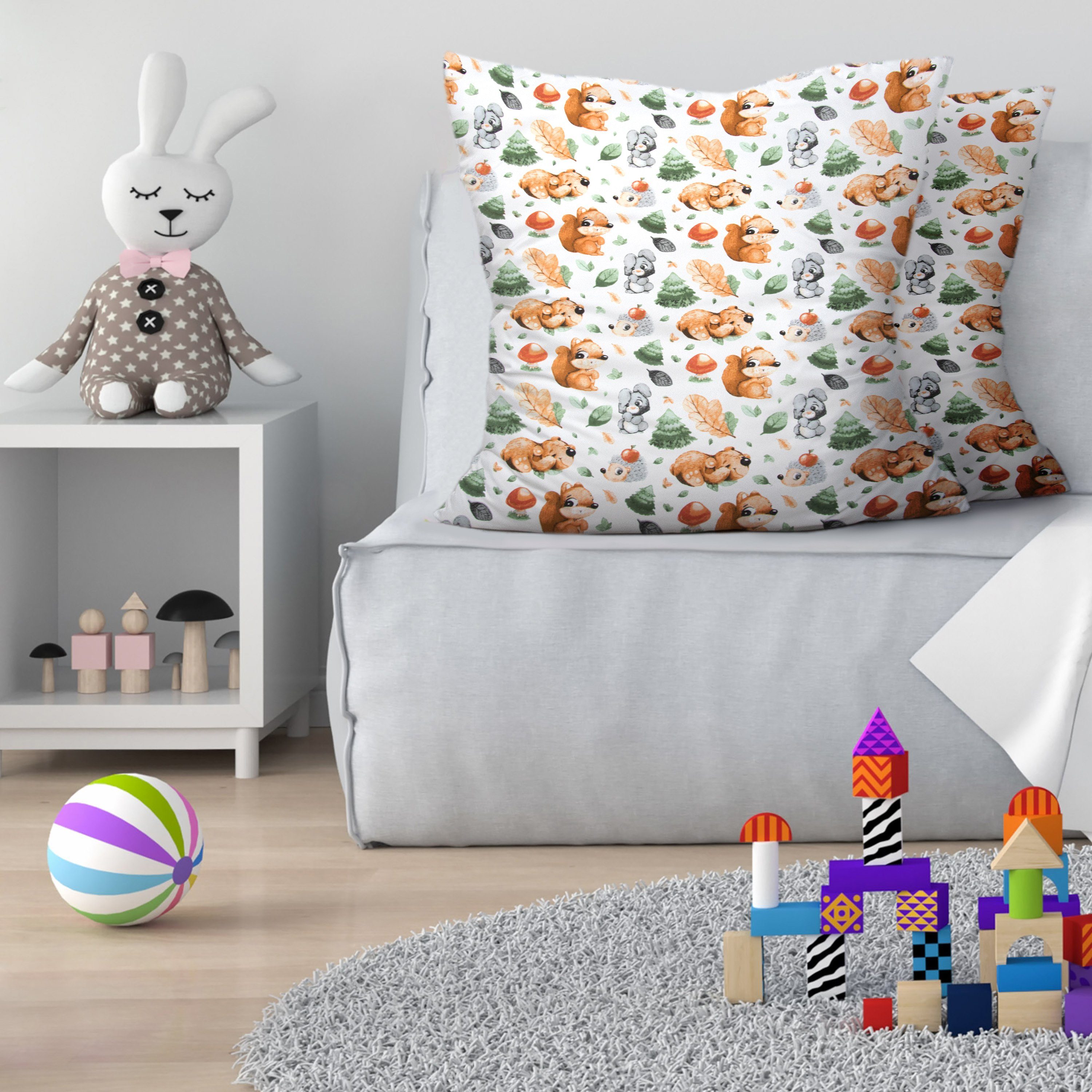 Amilian Dekokissen Dekoratives Kissen 80x80 cm Kindermotive