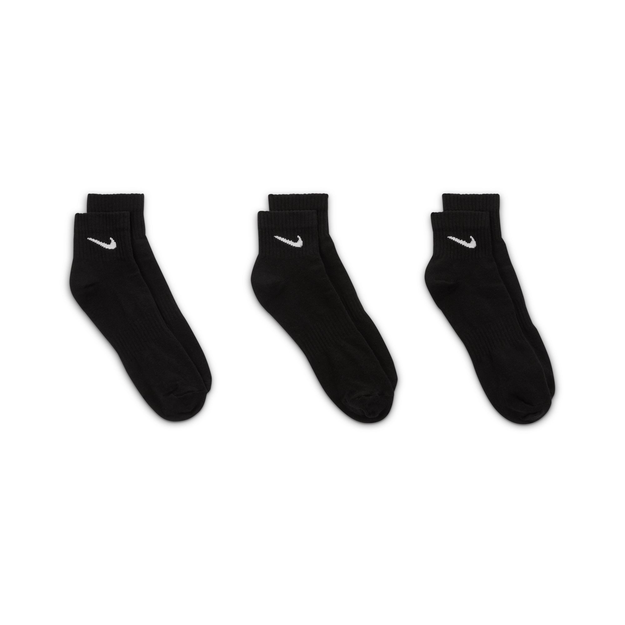 Nike Funktionssocken U NK ED LTWT ANKLE 3P 132 für sportive Aktivitäten, im praktischen 3er-Pack, leichtes Material