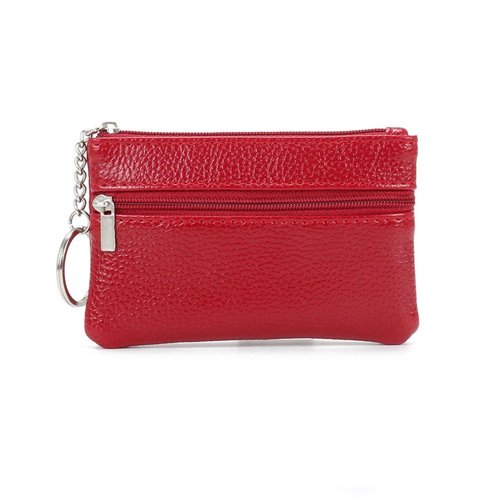 weichem glattem Damen Leder Invanter Brieftasche rot aus und Synthetisches Geldbeutel