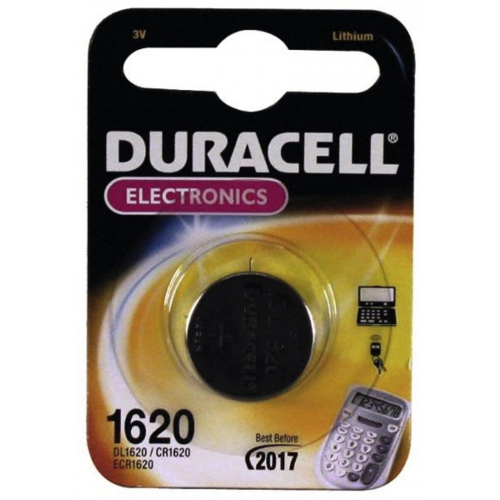 Duracell Duracell DL 1620 Knopfzelle für Elektronik. Knopfzelle, (3 V V), Hohe Zuverlässigkeit bis 2029