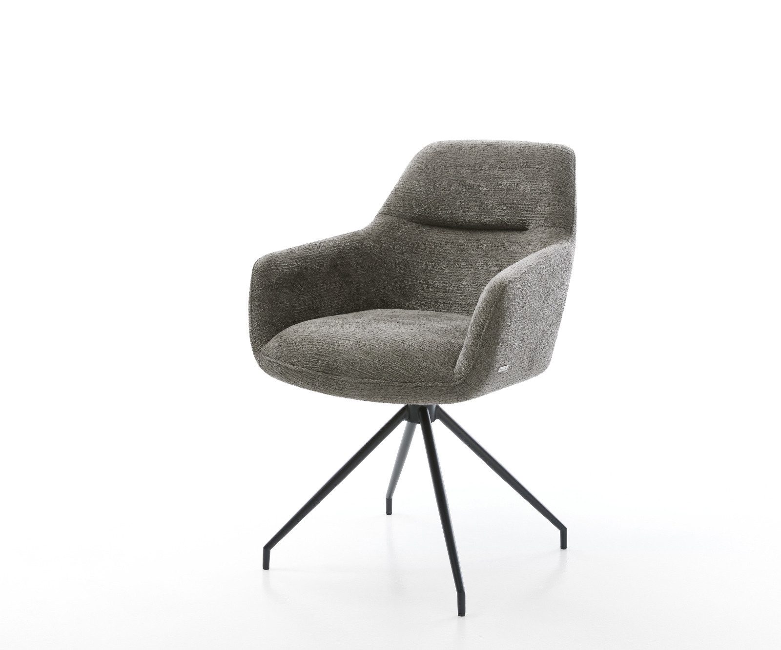 DELIFE Polsterstuhl Pejo-Flex, Kreuzgestell konisch Schwarz günstig online kaufen