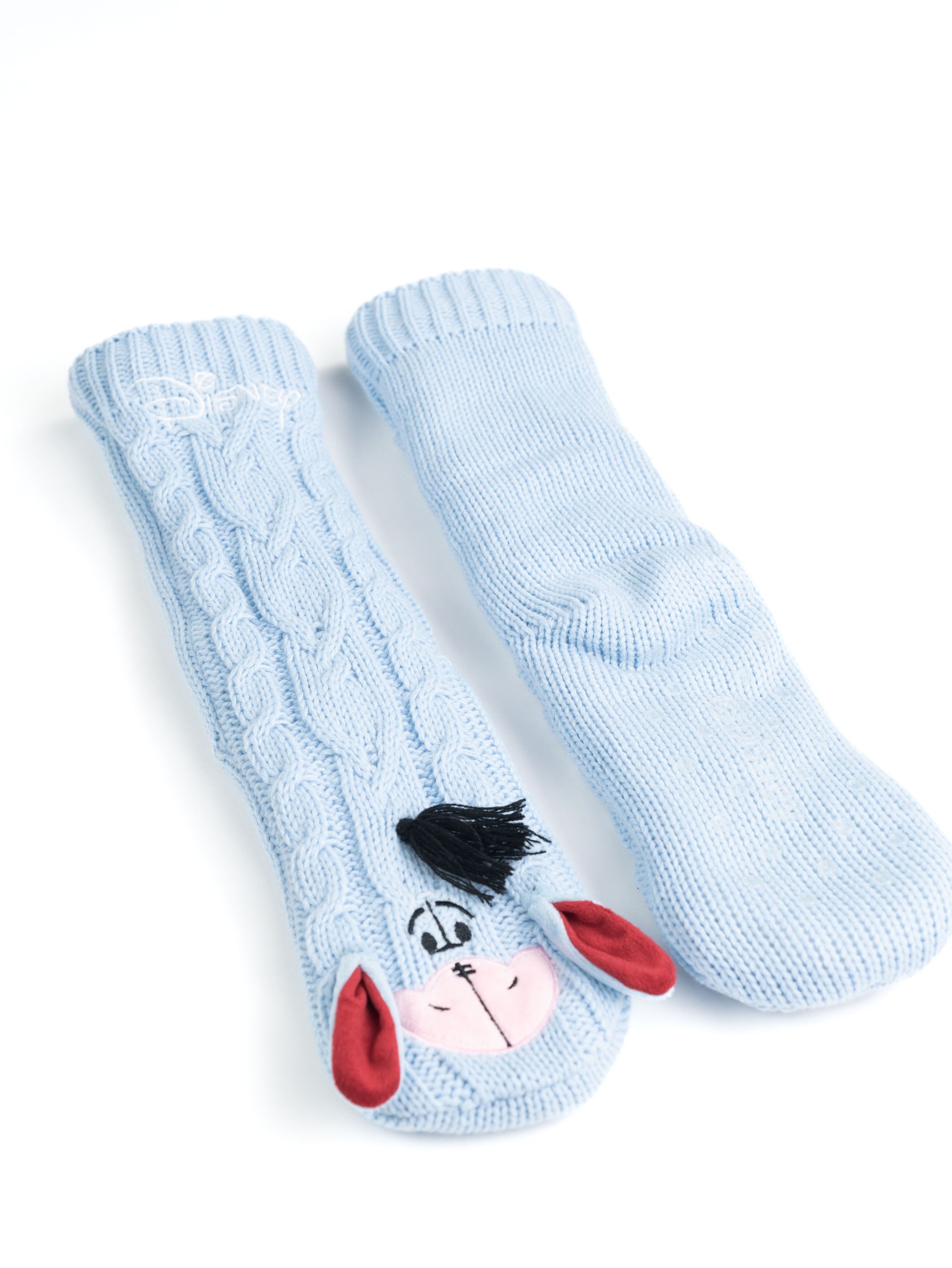 United Labels® Haussocken Disney I-Aah Esel Hüttensocken Winnie Puuh Kuschelsocken Sherpa