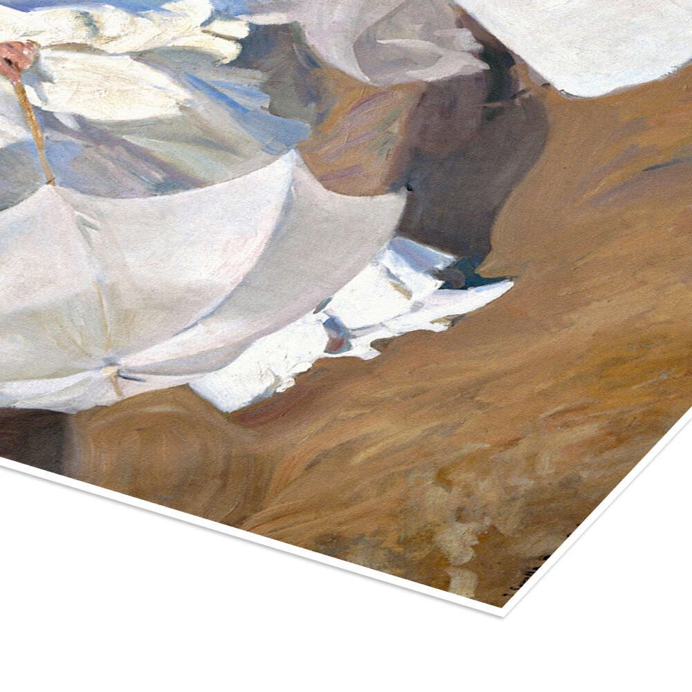 Posterlounge Wandbild Spaziergang entlang der Küste, 1909, Joaquín Sorolla y Bastida, erhältlich als Poster, Leinwandbild, Wandsticker oder Acrylglasbild