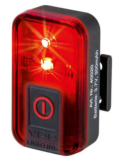SIGMA SPORT Fahrradbeleuchtung VDO Fahrrad Rückleuchte ECO LIGHT RED Plus inkl. Netzteil