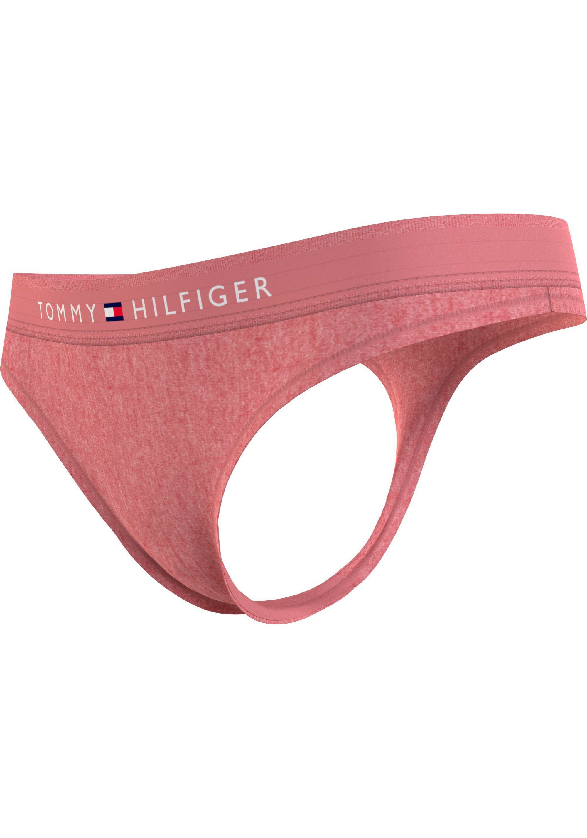 Tommy Hilfiger Underwear T-String THONG Hilfiger Logobund mit Tommy SIZES) Flora_Pink_Heather (EXT