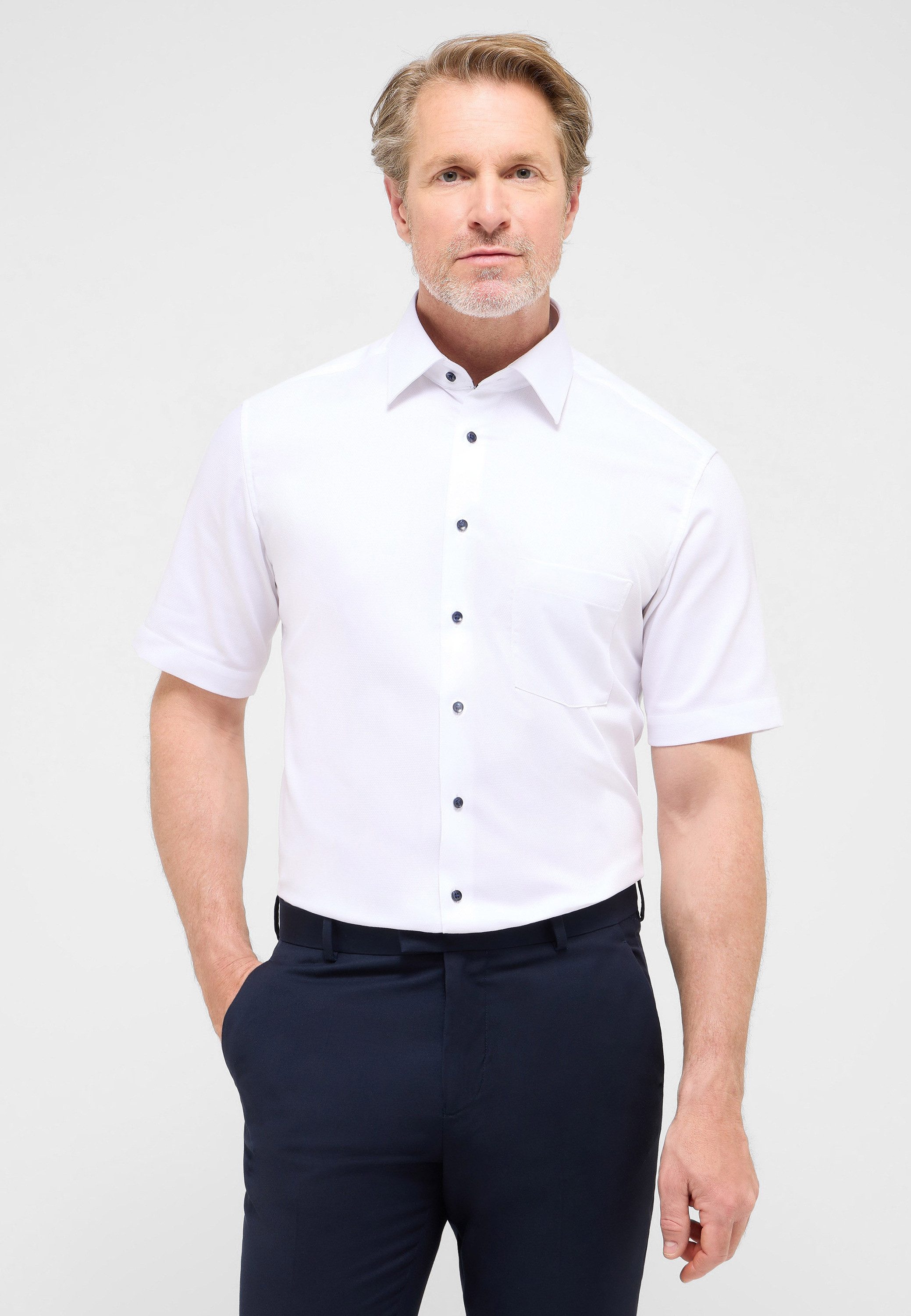 Eterna Kurzarmhemd MODERN FIT NON IRON günstig online kaufen