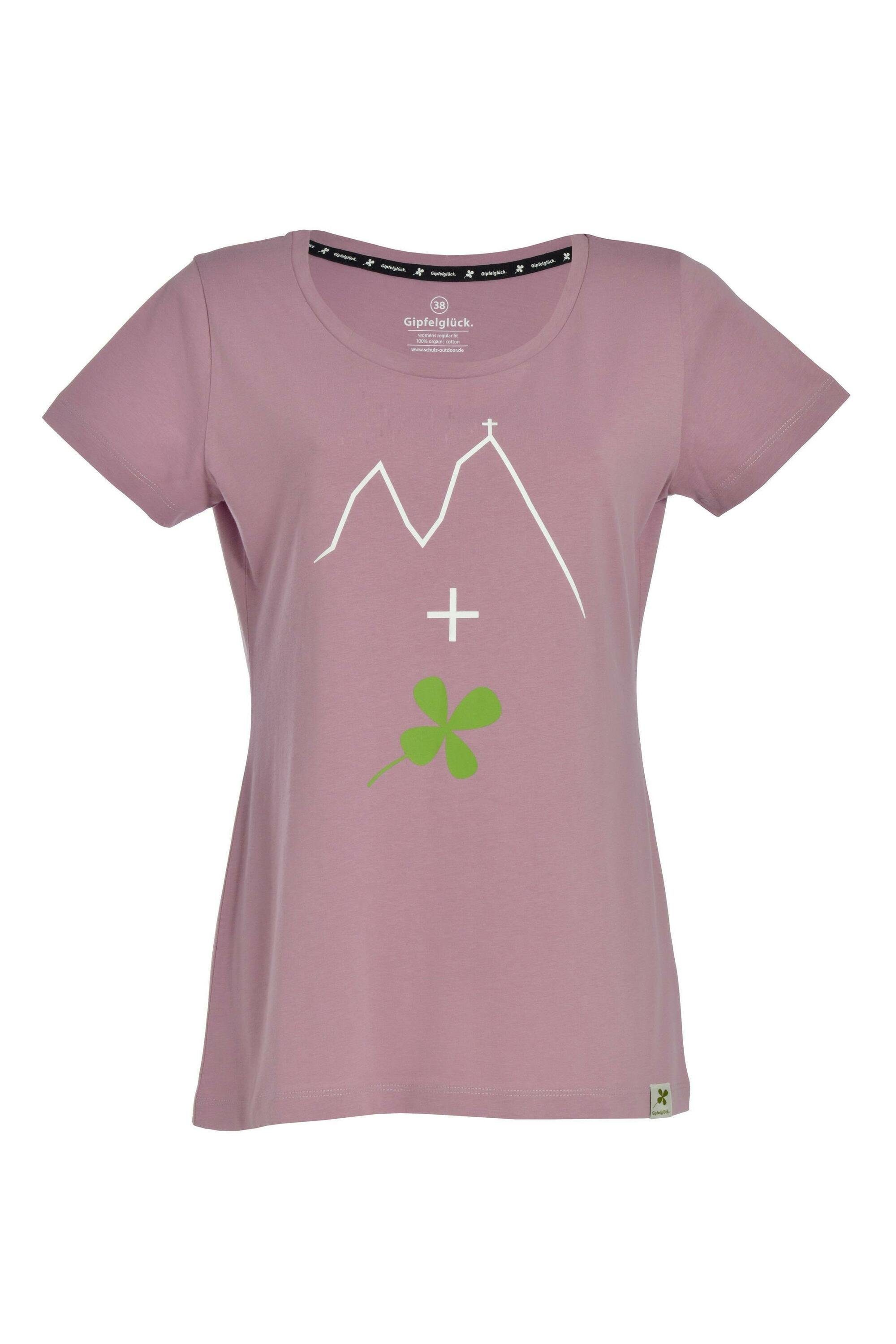 Gipfelglück T-Shirt Brigida für Damen, aus Bio-Baumwolle Lilac