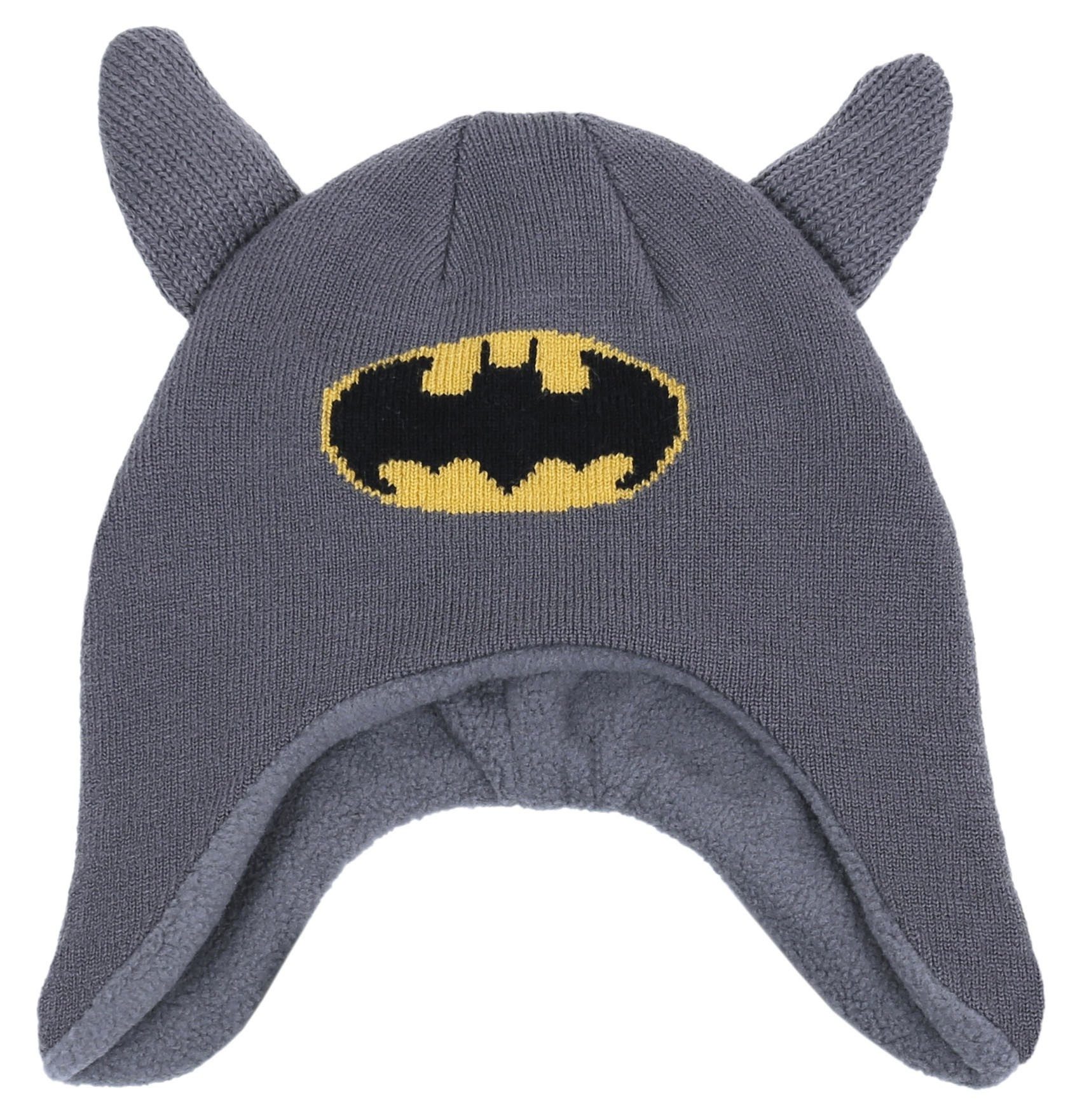 Batman Beanie Set: Mütze + Handschuhe BATMAN 0-6 Monate