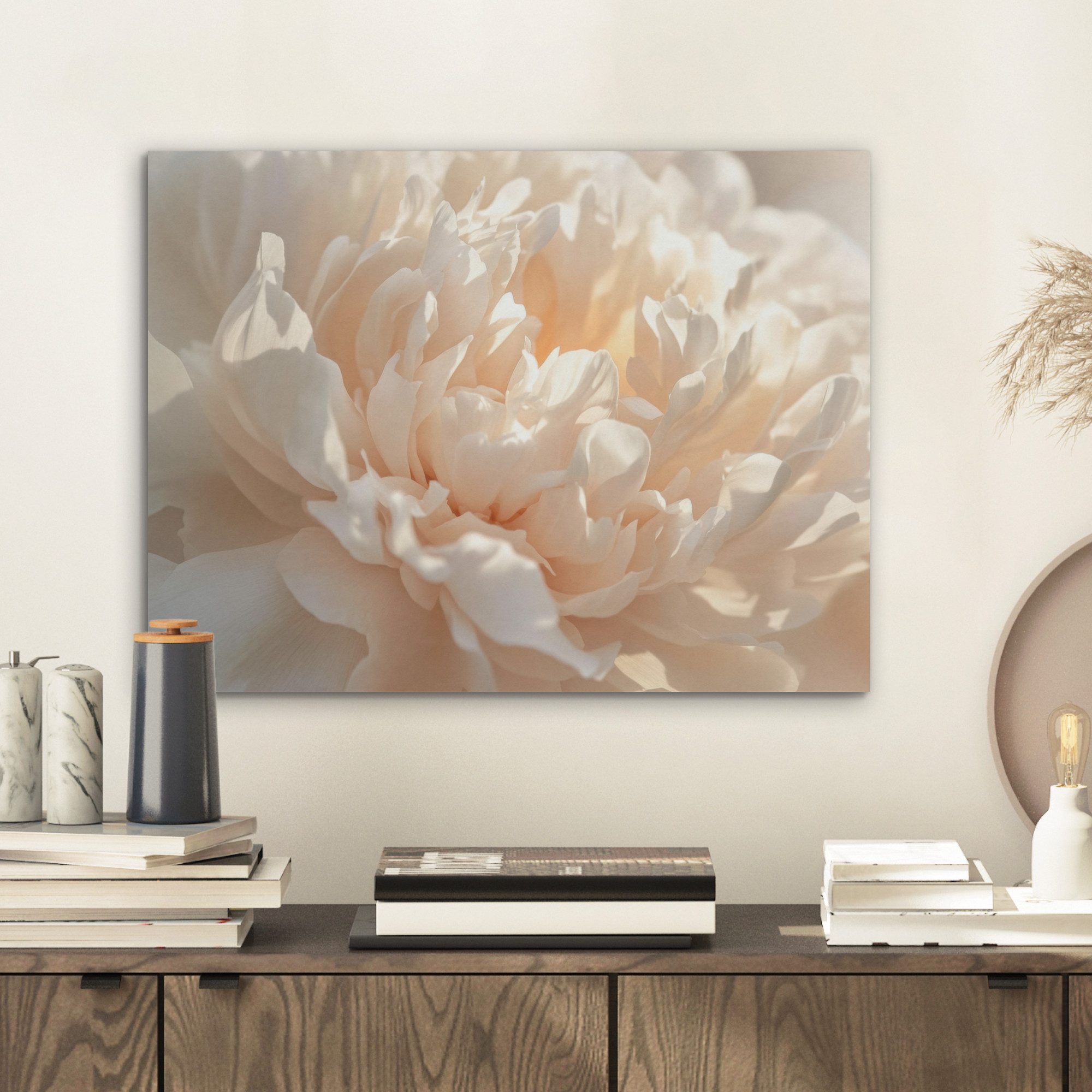 MuchoWow Gemälde Nahaufnahme - Pfingstrose - günstig online kaufen