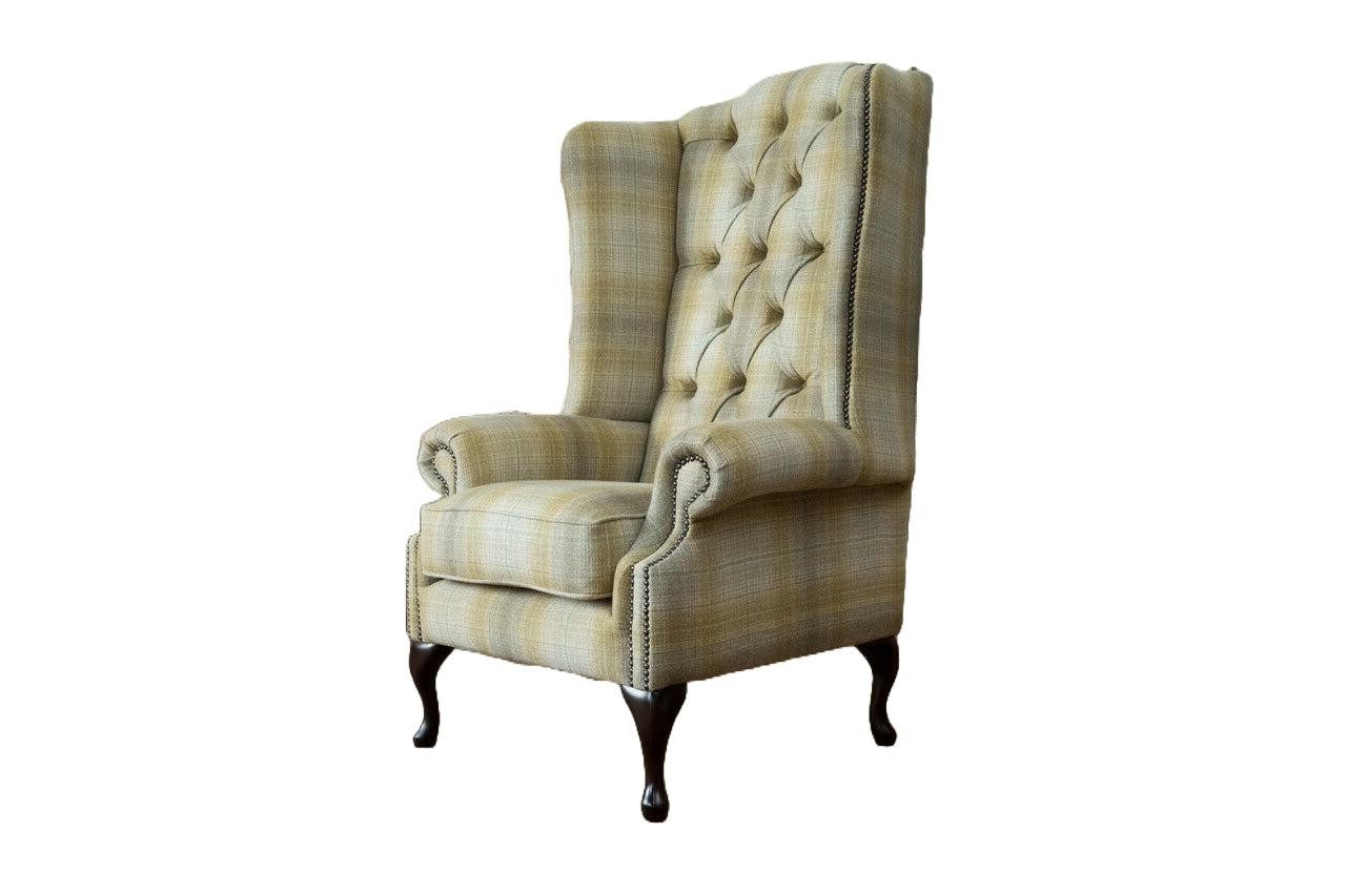 Xlmoebel Ohrensessel Chesterfield Ohrensessel mit gepolstertem Sitz und hoher Rückenlehne (Sessel), Hergestellt in Europa