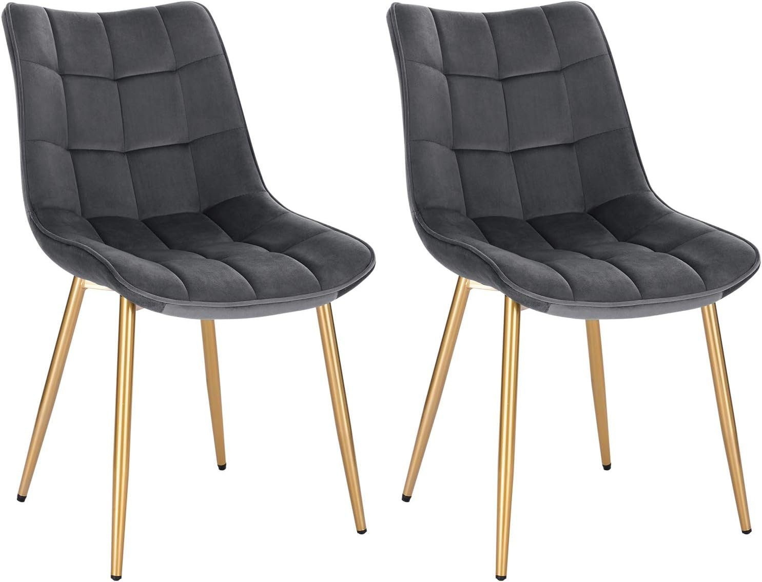 Woltu 4-Fußstuhl (2er-Set), Esszimmerstuhl Sessel, Metall günstig online kaufen