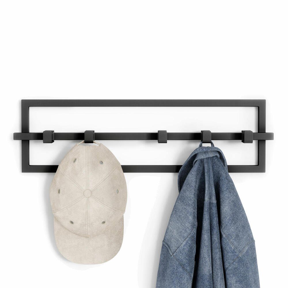 Umbra Garderobenleiste Cubiko 5 Schwarz günstig online kaufen