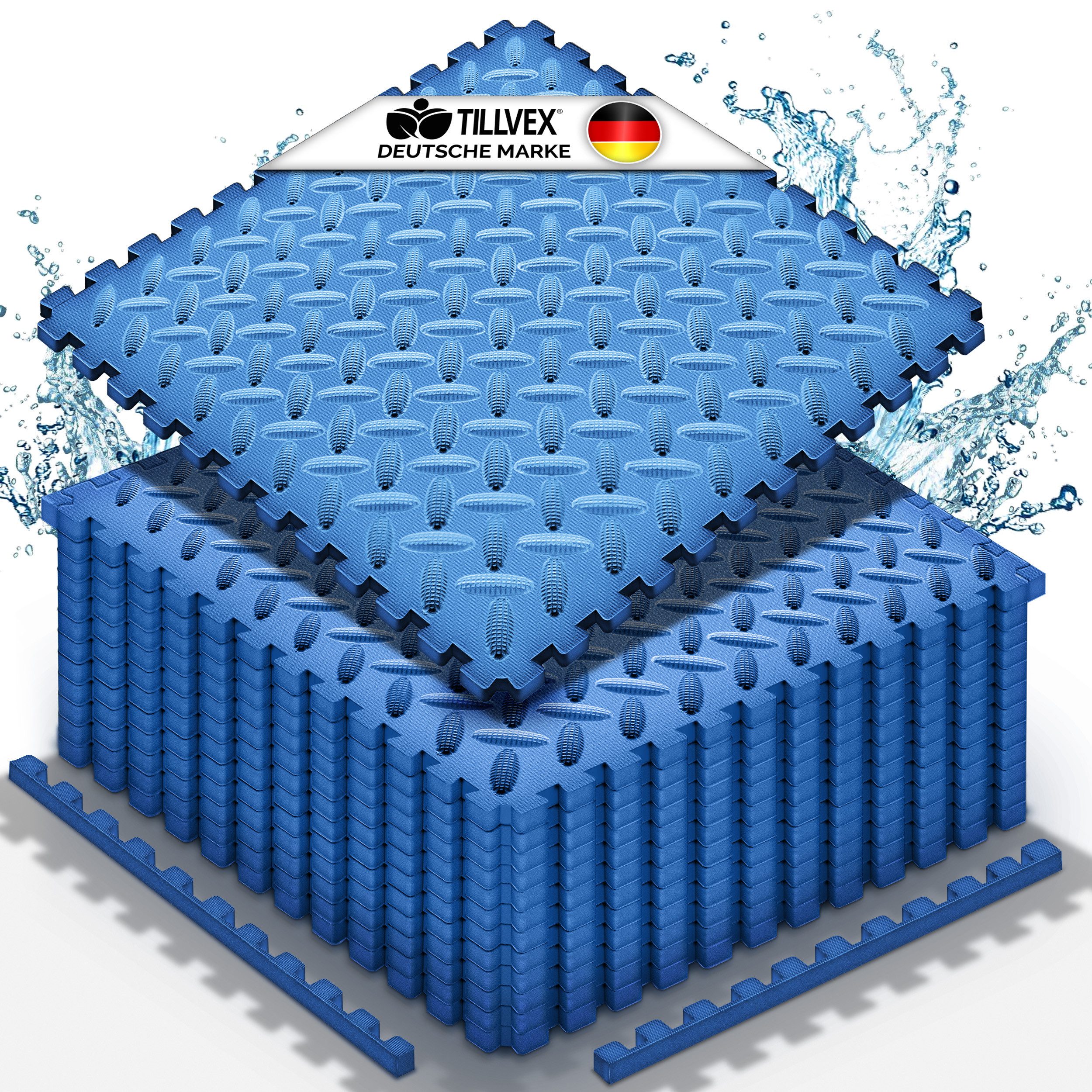tillvex Pool-Bodenschutzfliese tillvex® Pool Bodenschutzmatte, Unterlegmatte für Pool & Planschbecke, Pool Bodenschutzmatte, Unterlegmatte für Pool & Planschbecken, Poolunterlage Bodenschutz Matten wärmeisolierend, Whirlpool Bodenfolie weich