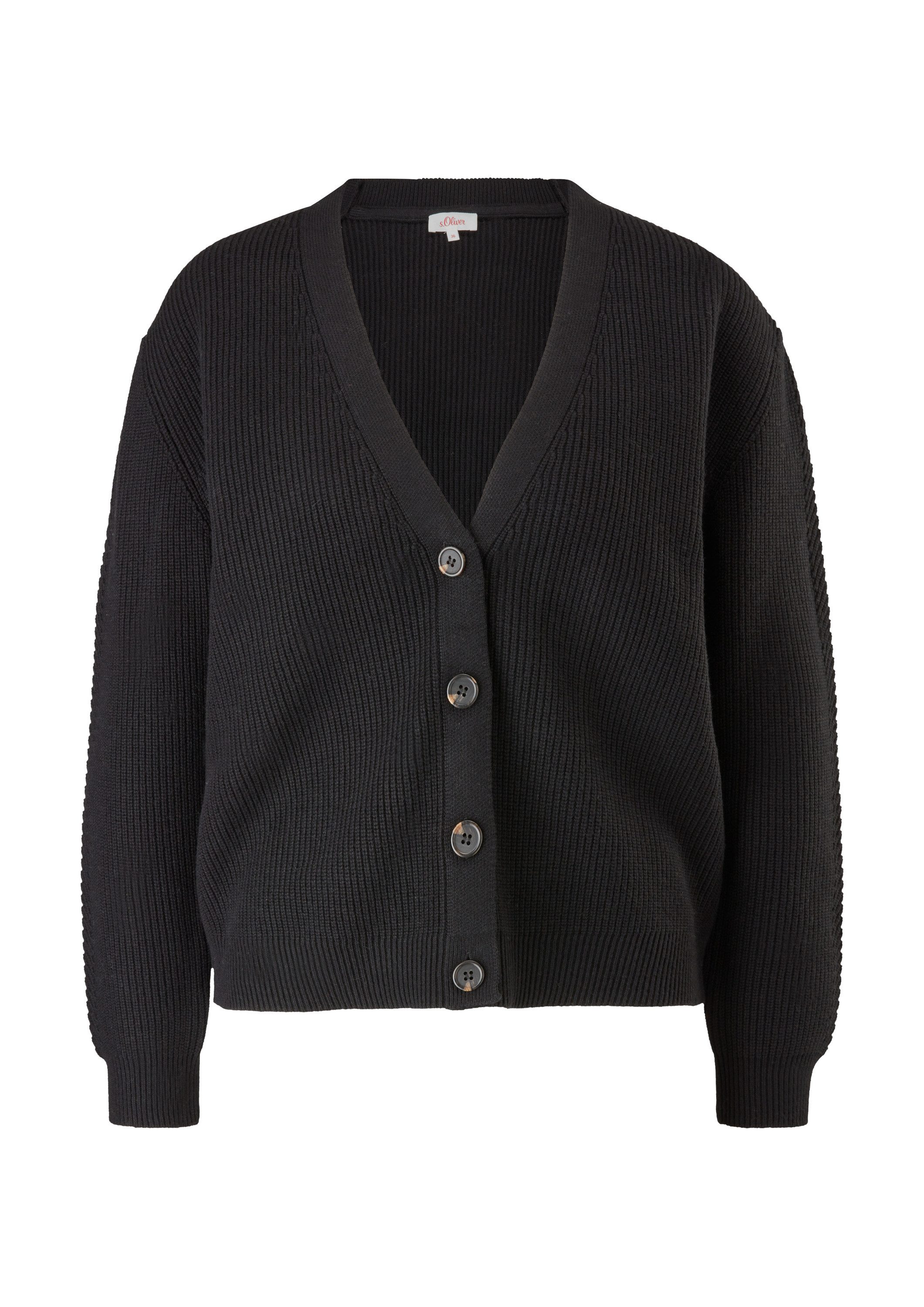 s.Oliver Cardigan Strickjacke Cardigan aus Baumwollmix günstig online kaufen