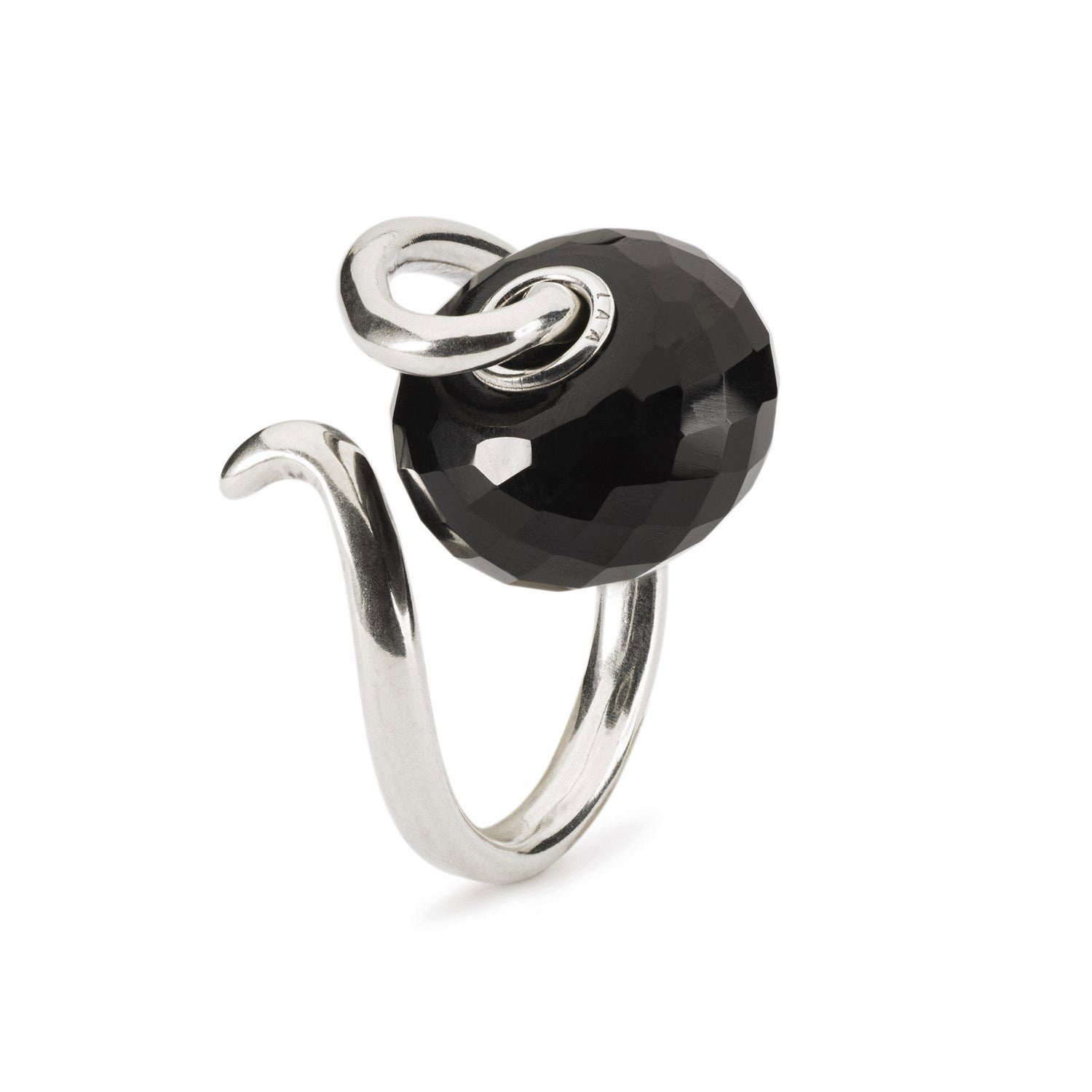 Trollbeads Fingerring Schwarzer Onyx Liebesranken Fantasy Ring, TAGBO-01661