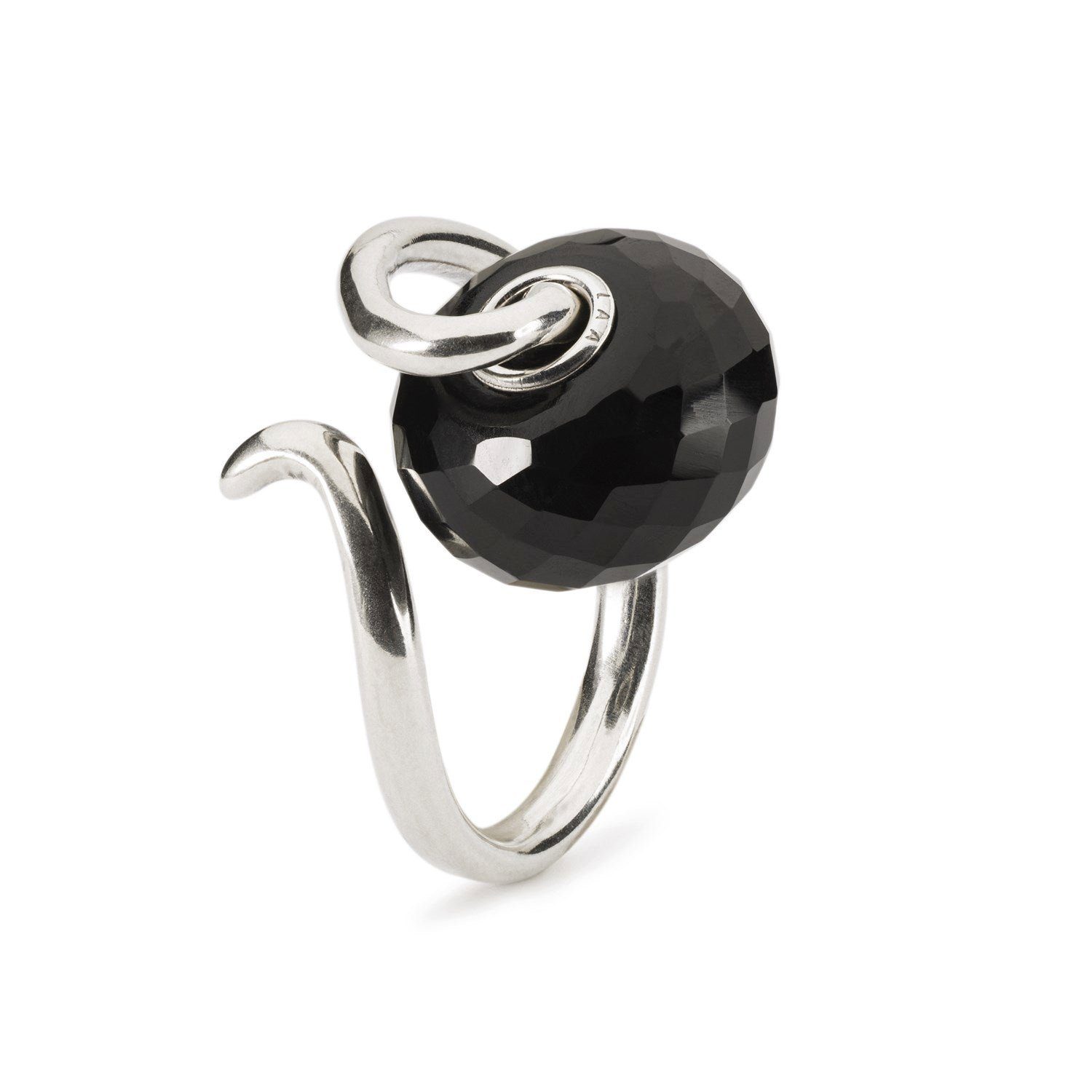 Trollbeads Fingerring Schwarzer Onyx Liebesranken TAGBO-01660 Ring, Fantasy