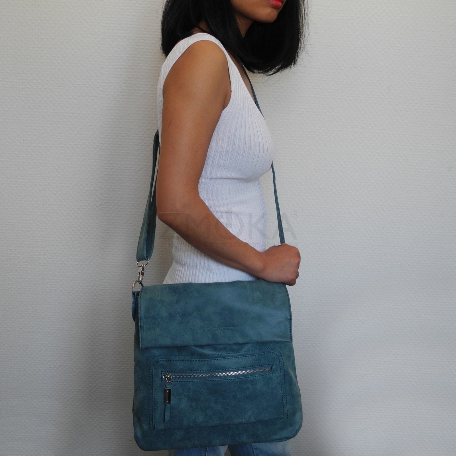 Damentasche Street STREET Schwarz Auswahl - Messengerbag Bag BAG Umhängetasche Handtasche Damen