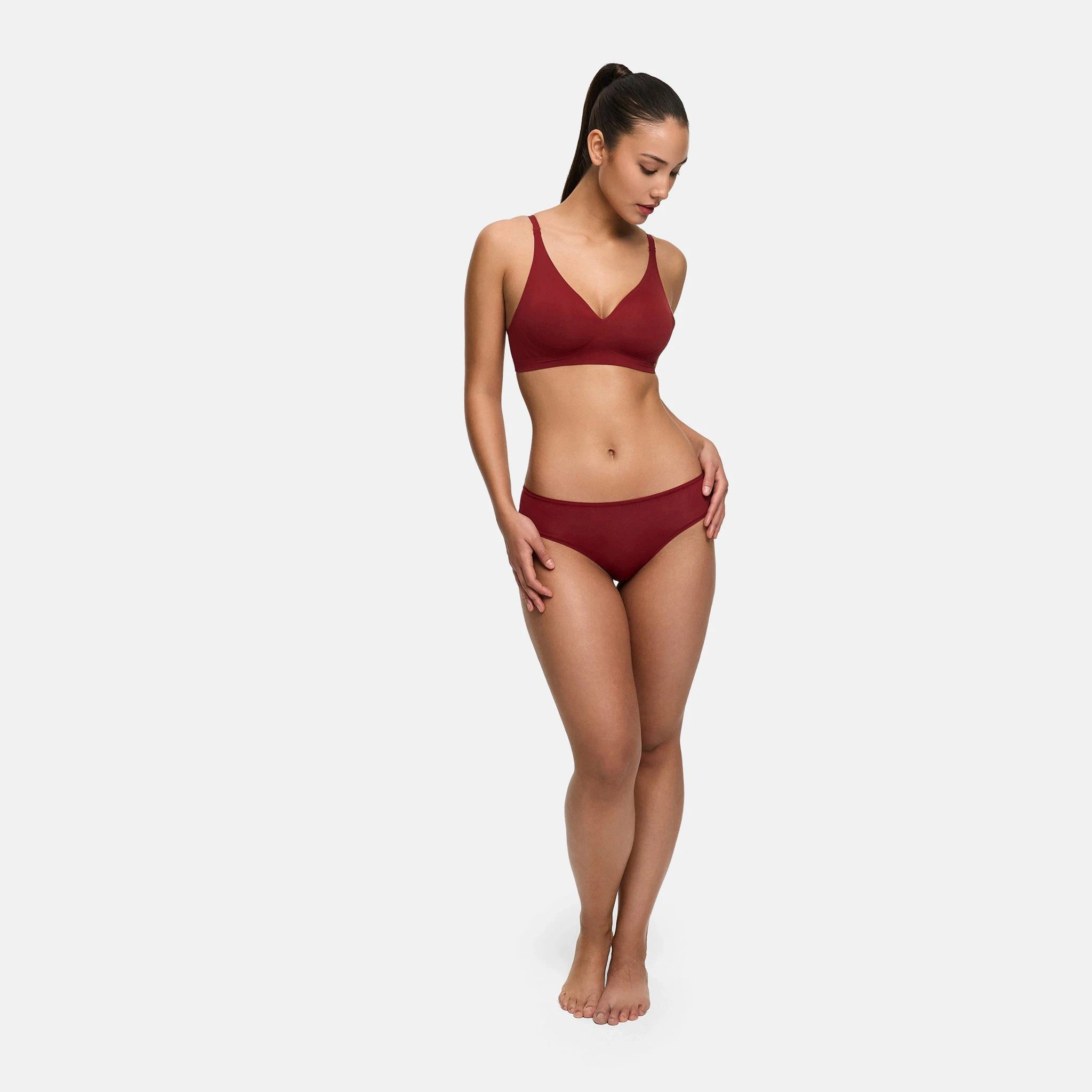 cfab Tanga Tanga, 3er Pack-Wine Red-3XL