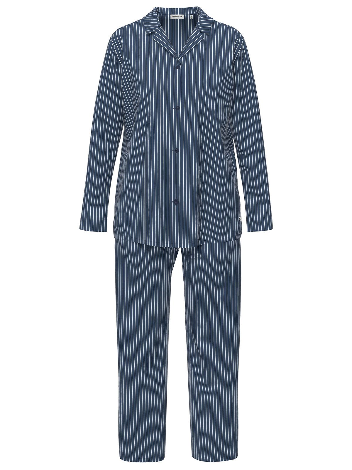 Seidensticker schwarze Rose Pyjama Damen Pyjama Set lang bodywear (Stück, 1 tlg) -