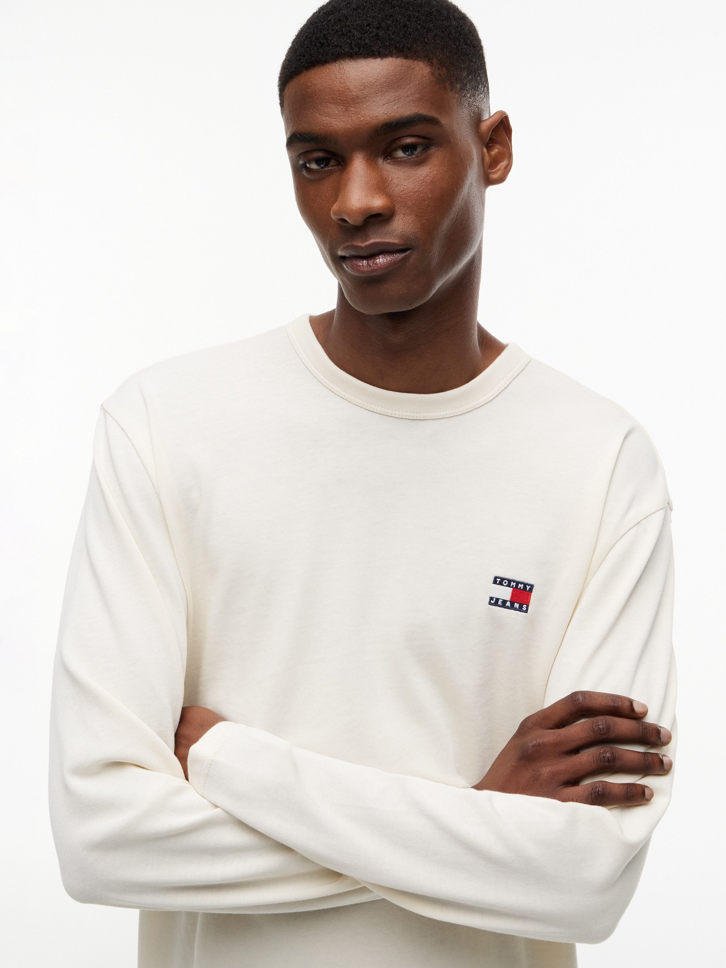 Tommy Jeans Langarmshirt TJM REG BADGE TEE LS EXT