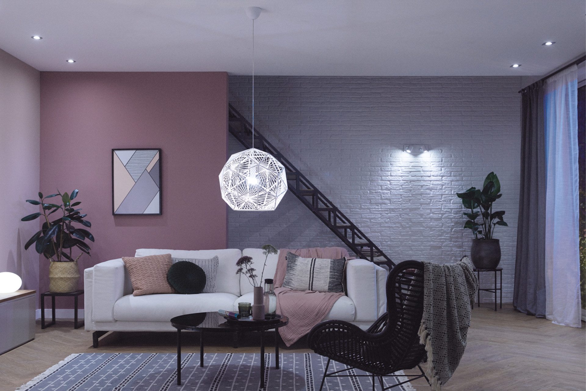 Philips Hue LED-Leuchtmittel White Ambience E27 8W 2er Starter Set mit Dimmschalter, E27, 2 St.