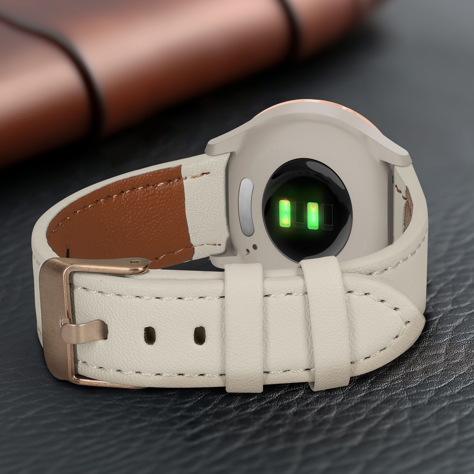 kwmobile kwmobile Echtleder Uhrenarmband für Garmin vivomove 3S / vivoactive 4S Smartwatch, 1-tlg.