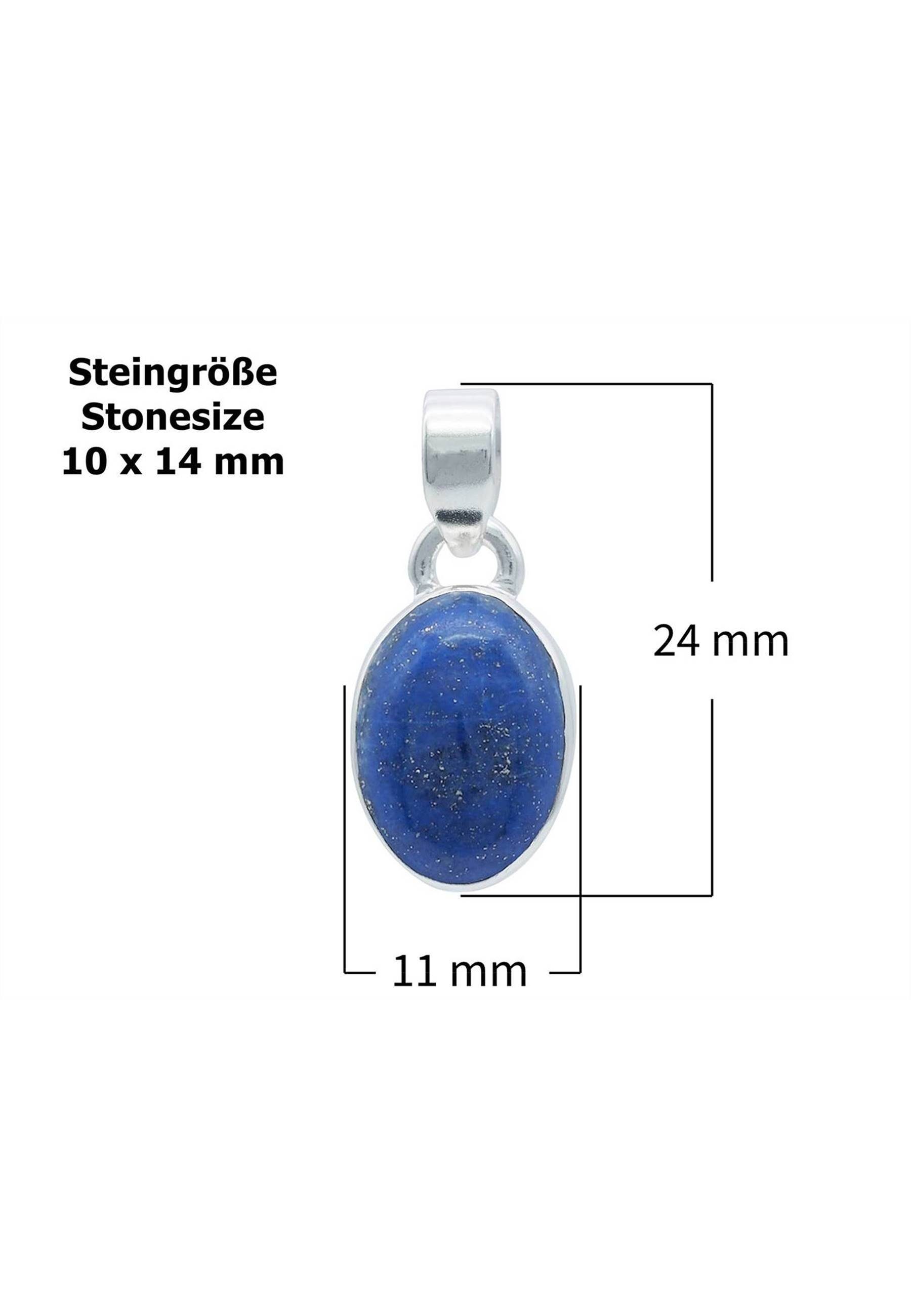 Silber mantraroma 925er Lazuli Kettenanhänger mit Lapis