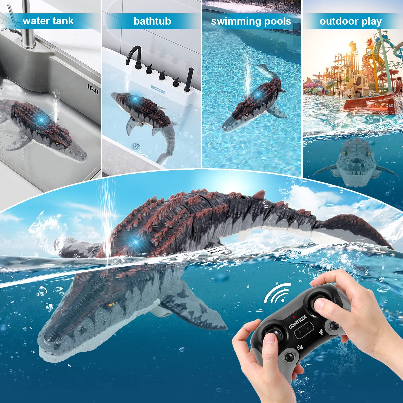 ZEUOPQ RC-Boot 2.4GHz Ferngesteuerter Dinosaurier Spielzeug günstig online kaufen